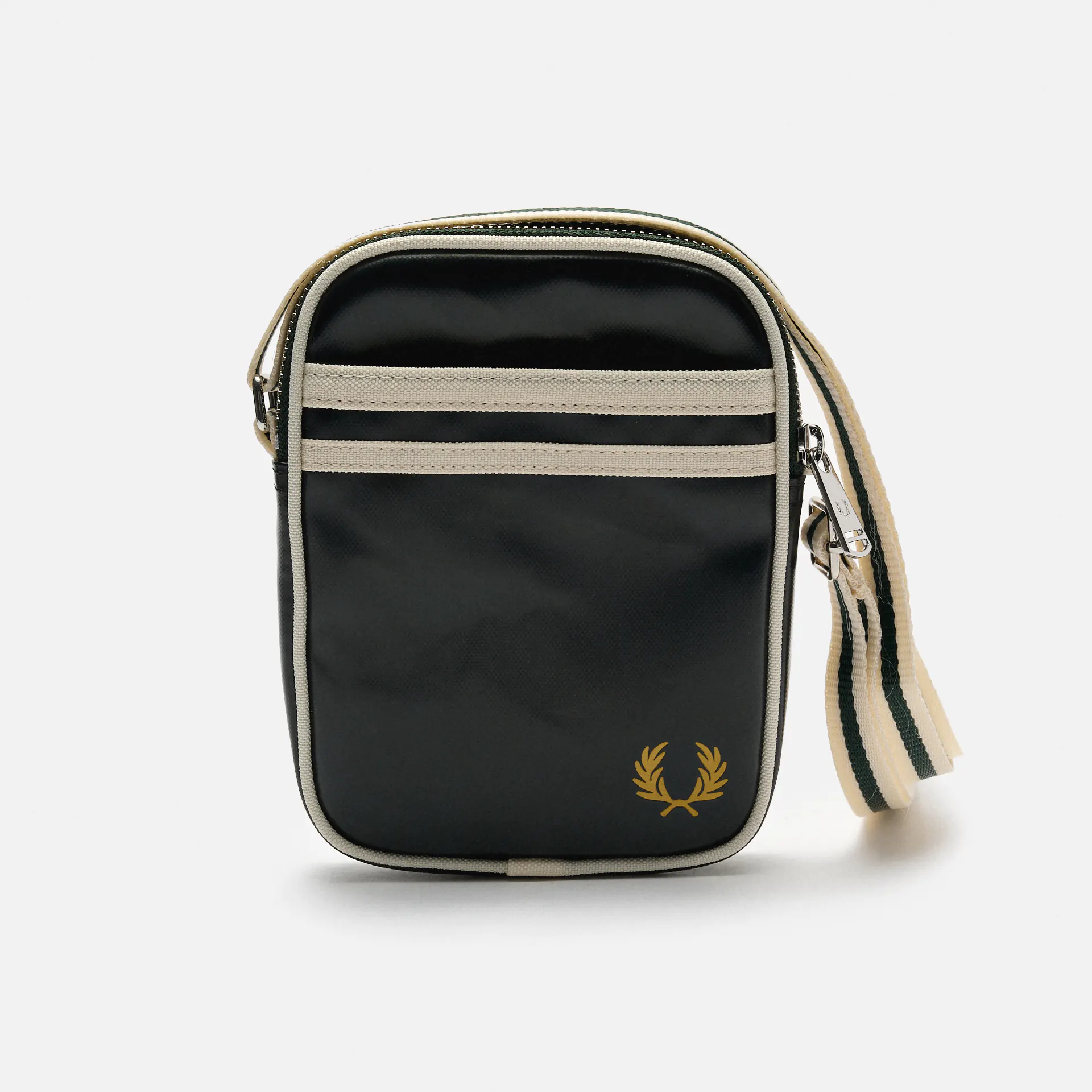 Fred Perry Classic Small Side Bag Night Green/Ecru
