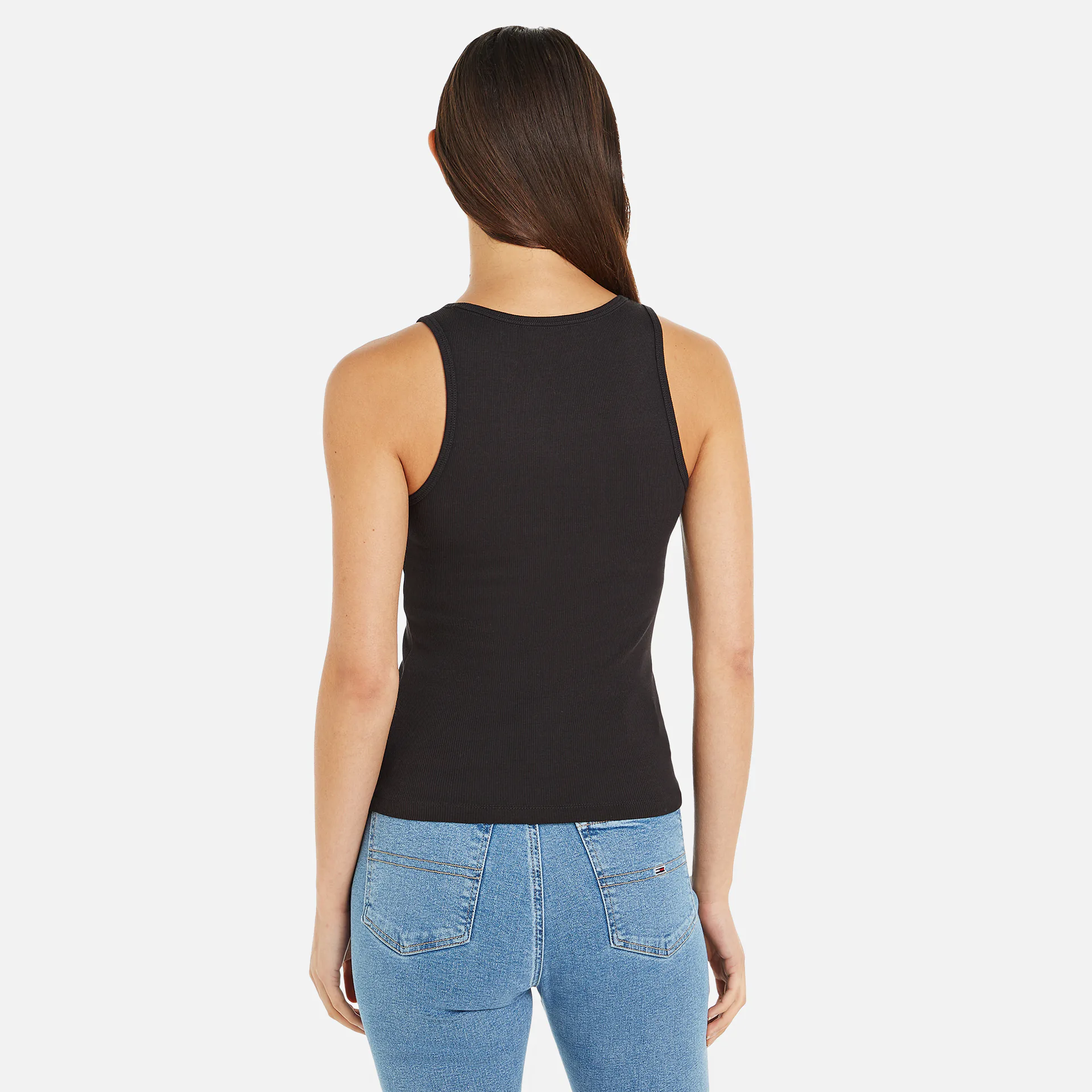 Tommy Jeans Essential Rib Tank Black