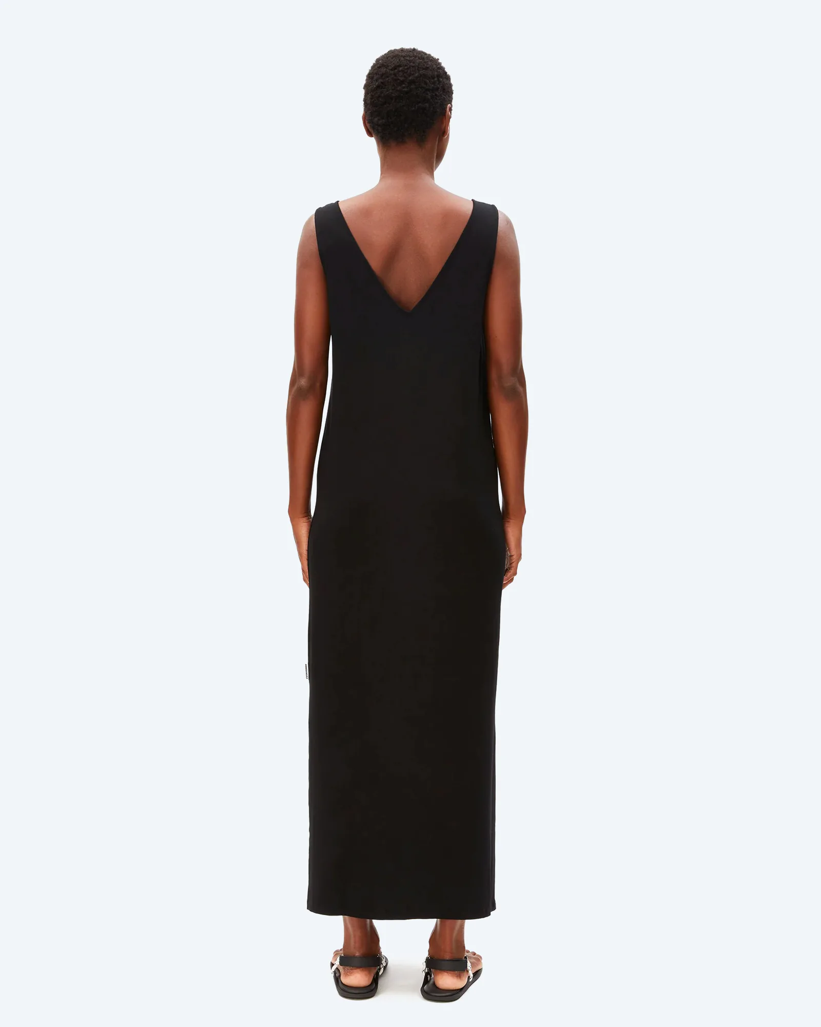 ARMEDANGELS SLEEVELESS JERSEY MIDI DRESS Black
