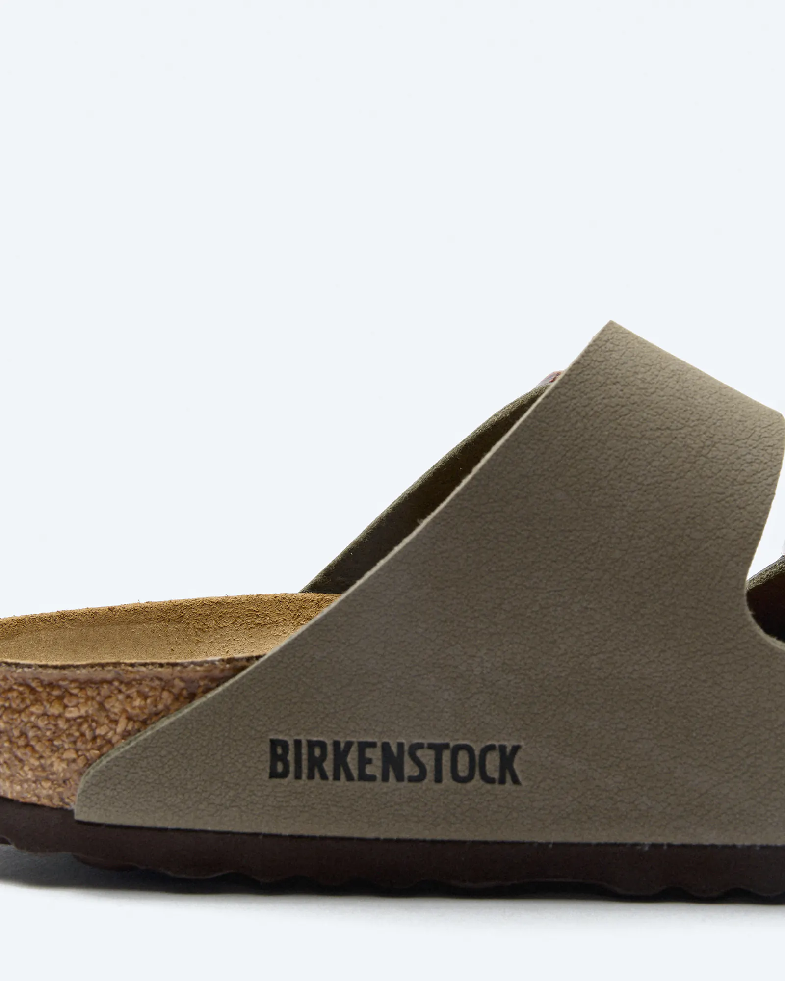 Birkenstock Arizona Birko Flor Nubuck Sandals Narrow Stone