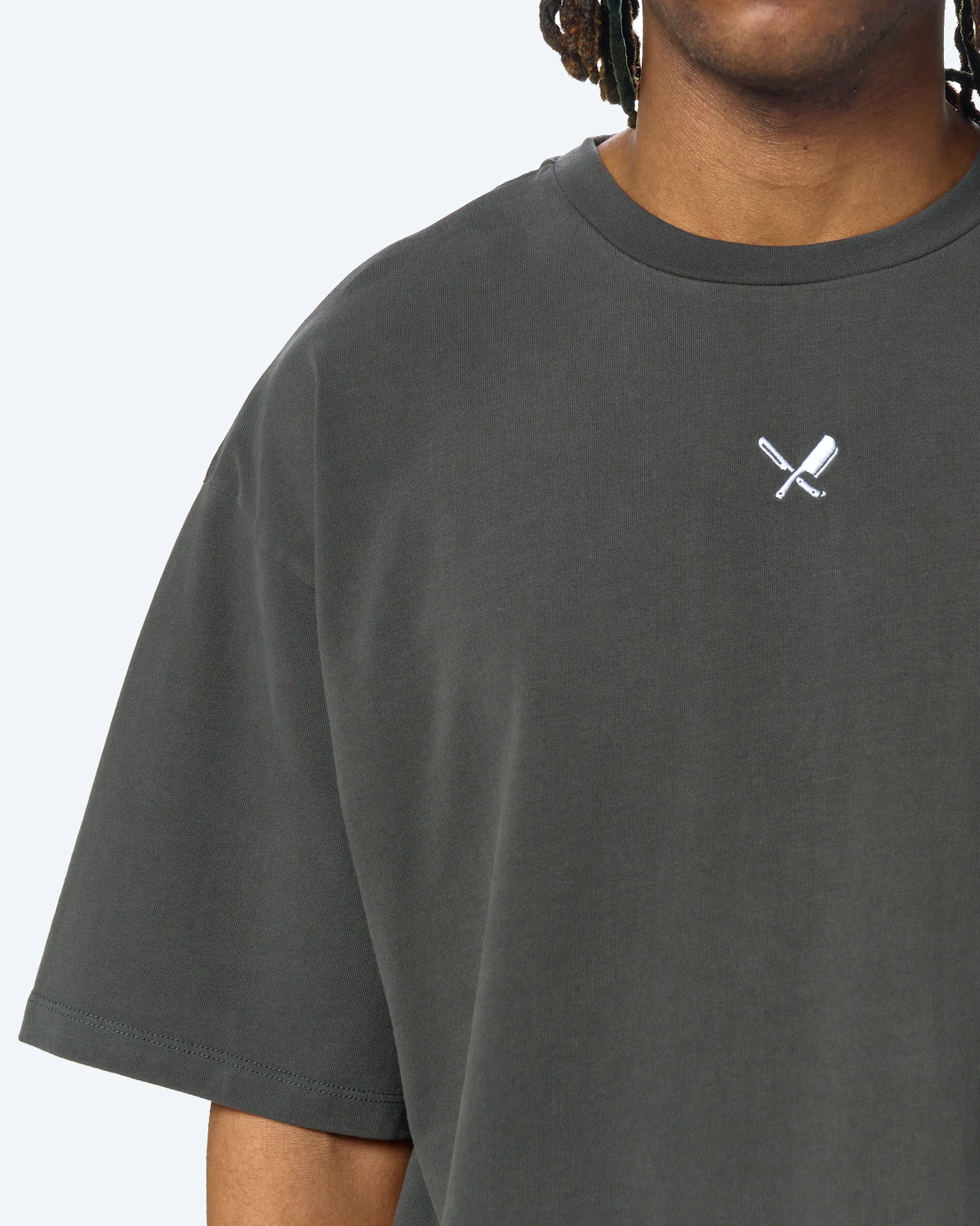 Distorted People Classic Peached Oversized T-Shirt Dusk