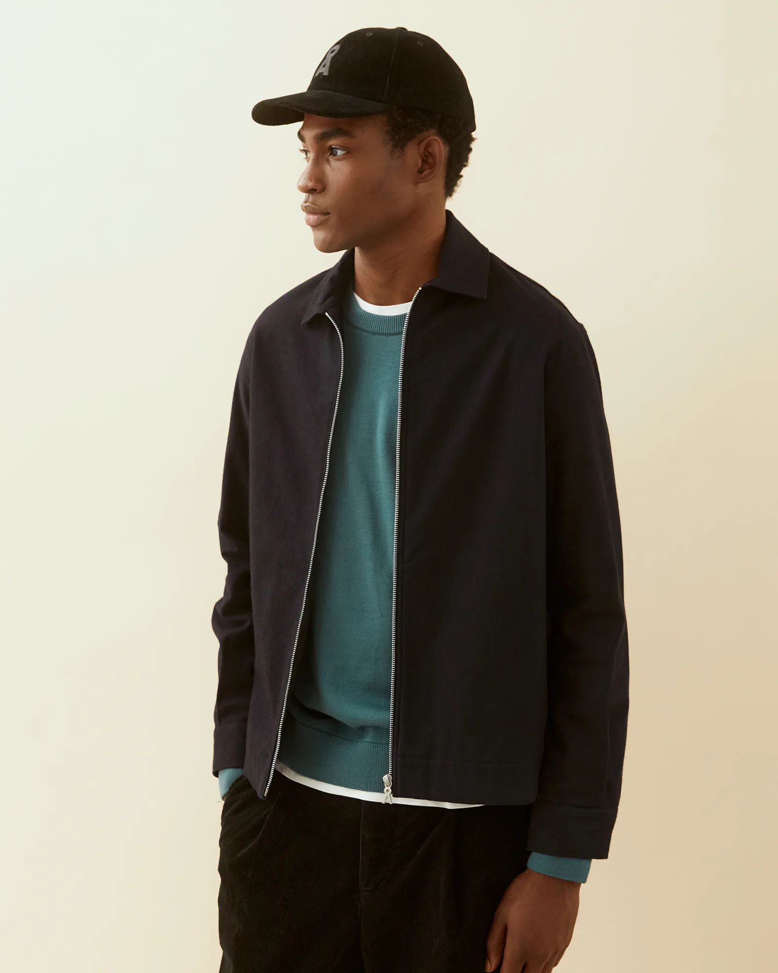 Structure Zip Jacket Black