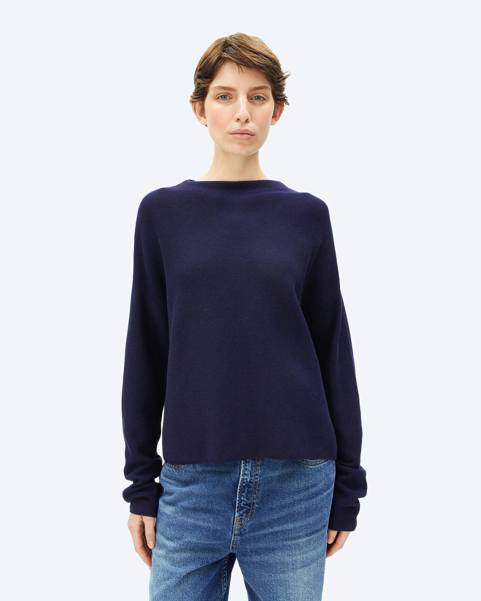 ARMEDANGELS MERINAA LINKS LINKS Sweatshirt Tinted Navy