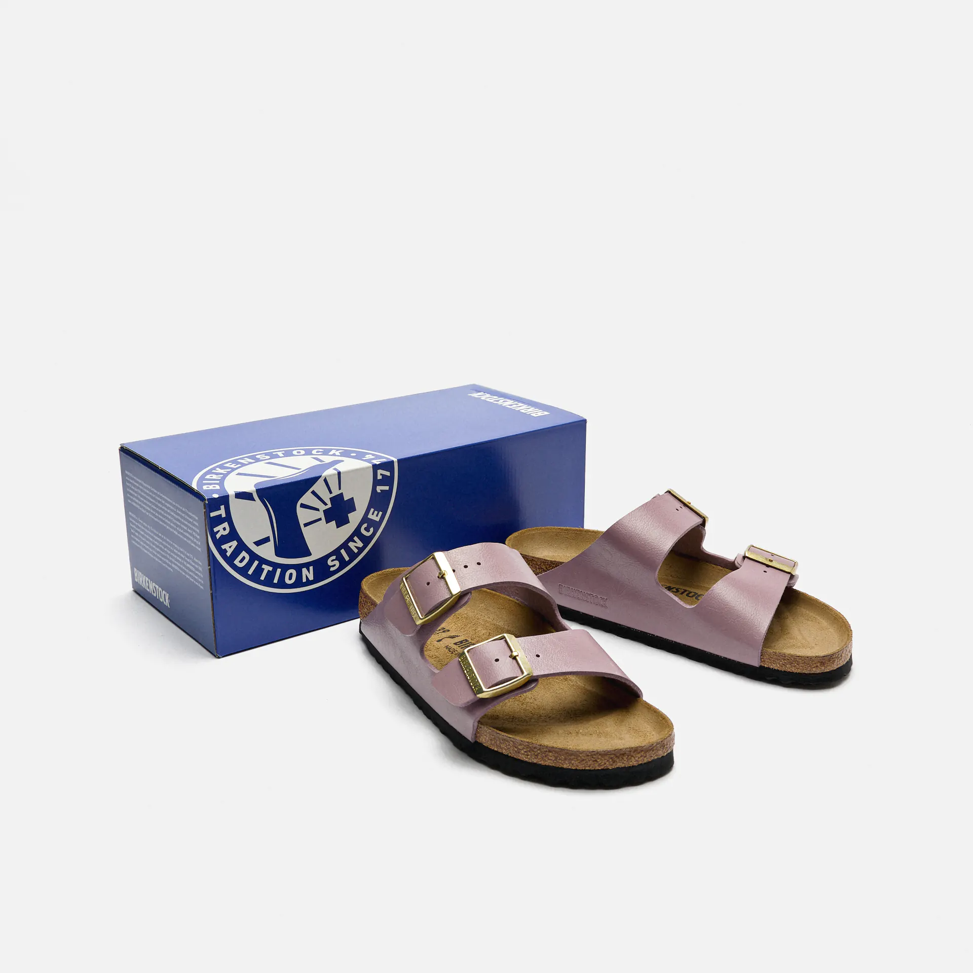 Birkenstock Arizona Birko-Flor (Narrow Fit) Sandals Graceful Faded Purple
