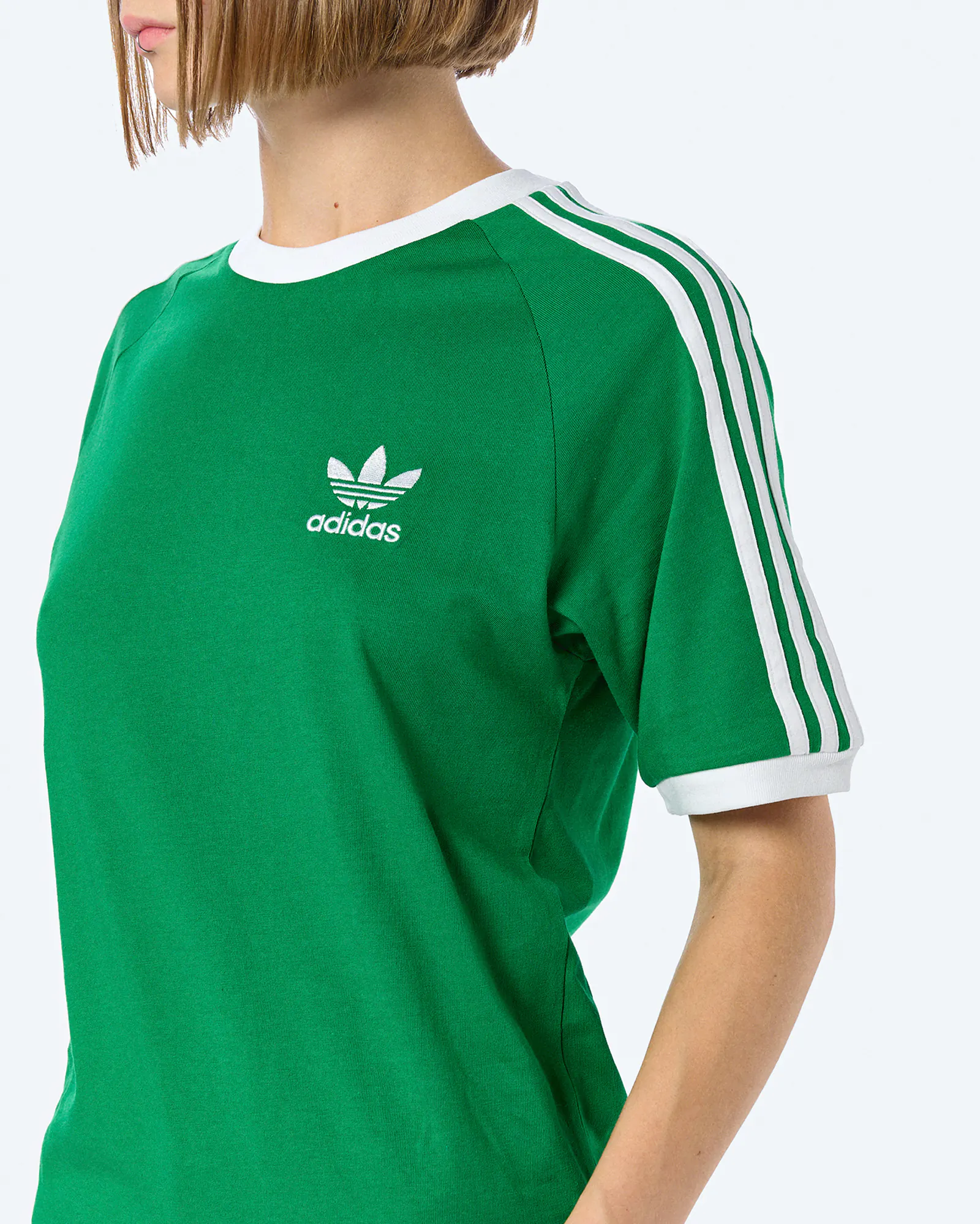 Adidas 3 - Stripes Tee Green Adidas 3 - Stripes Tee Green