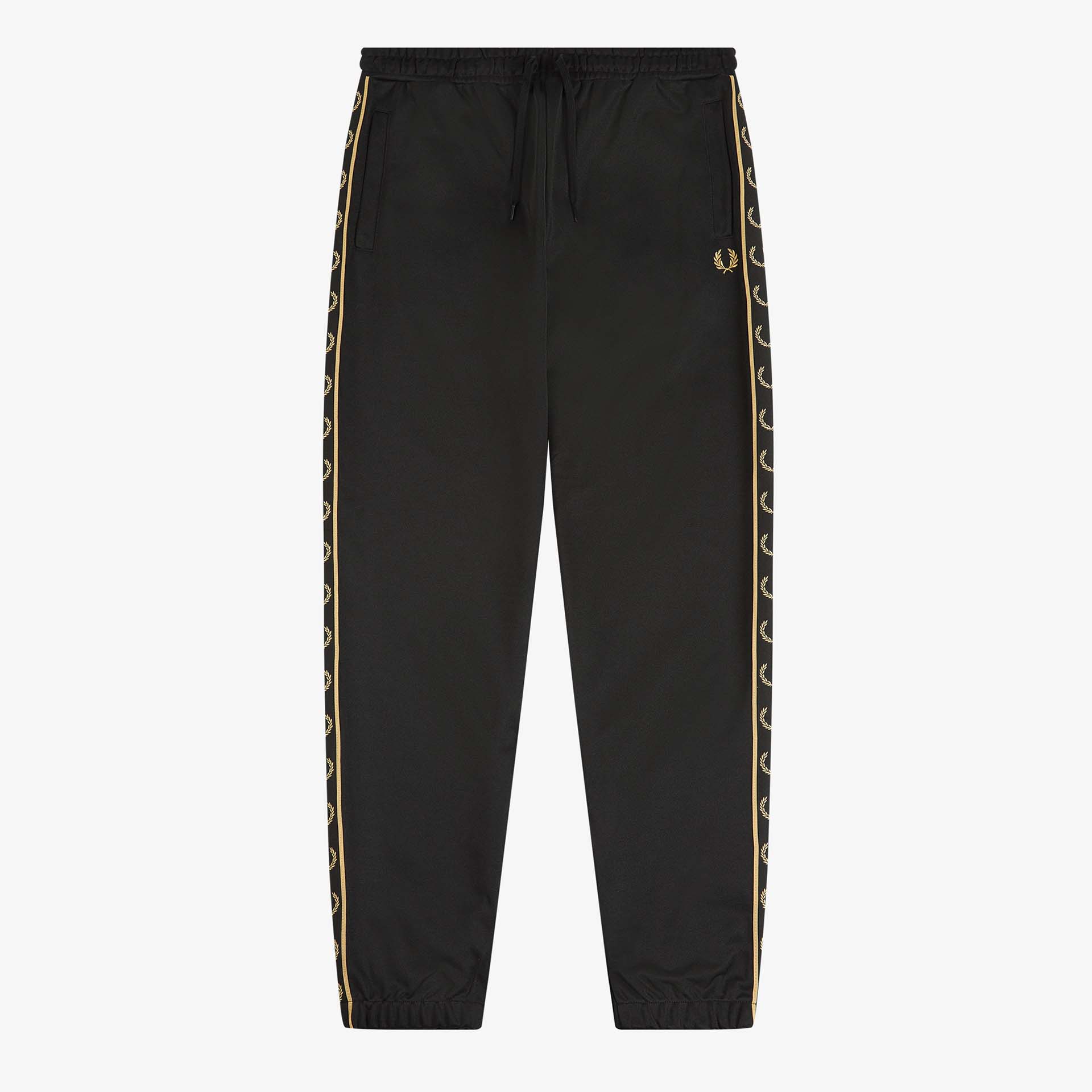 Fred Perry Seasonal Taped Track Pant Black/1964 Gold