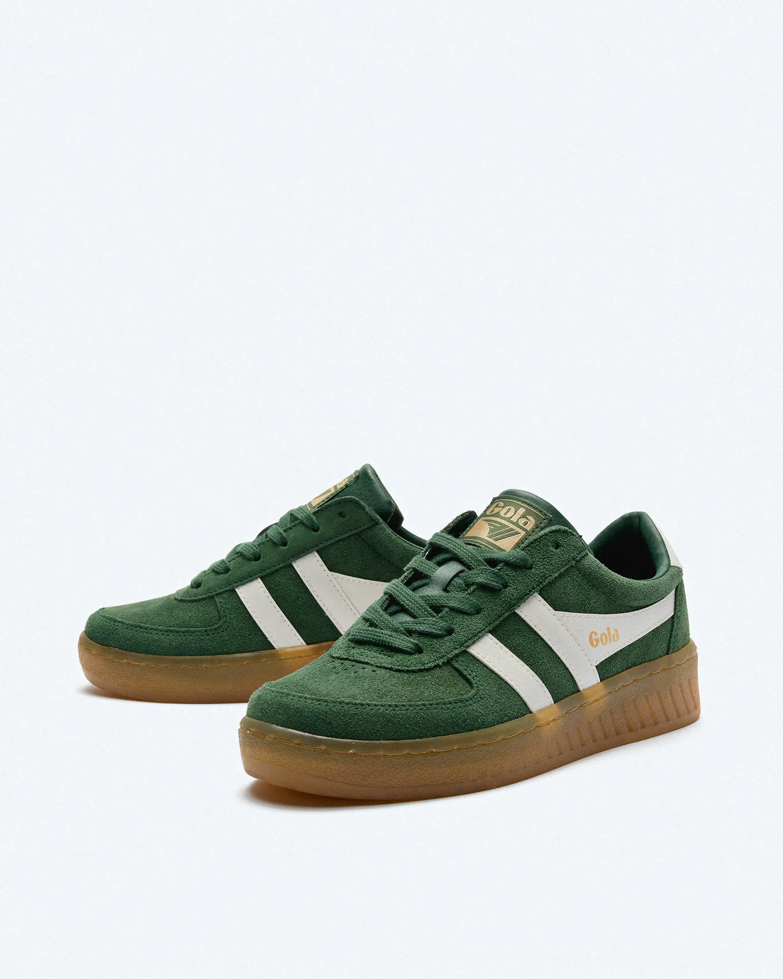 Gola Grandslam Suede Sneaker Evergreen/Off White/Gum Gola Grandslam Suede Sneaker Evergreen/Off White/Gum