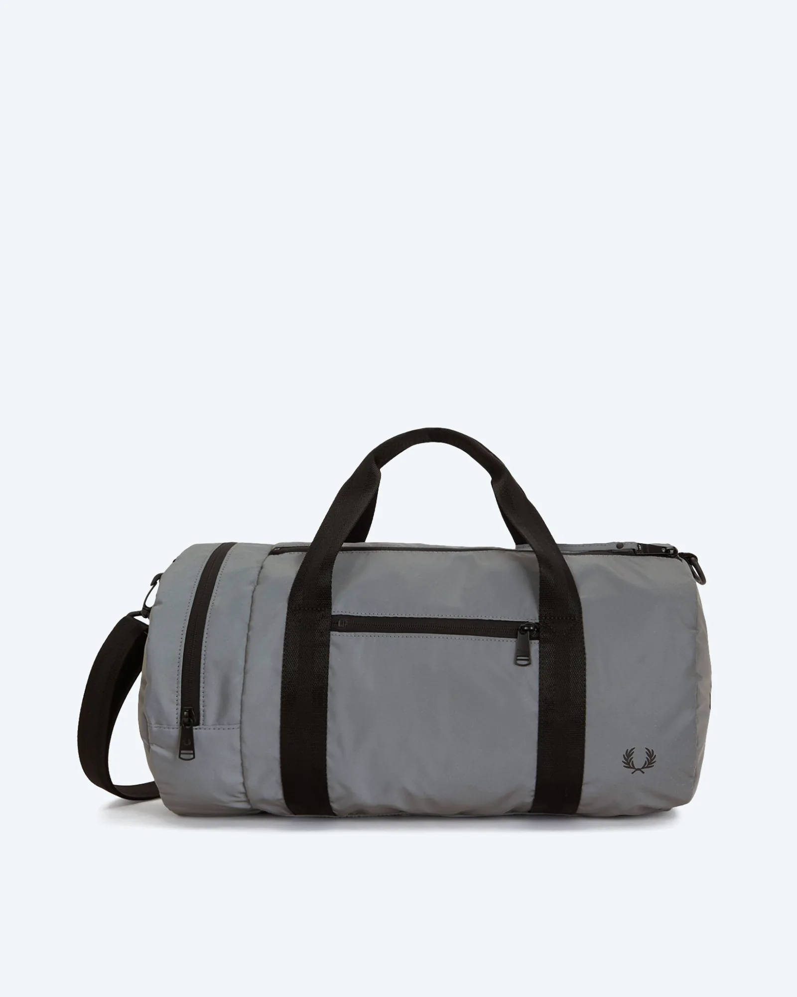 Reflective Barrel Bag Mid Grey