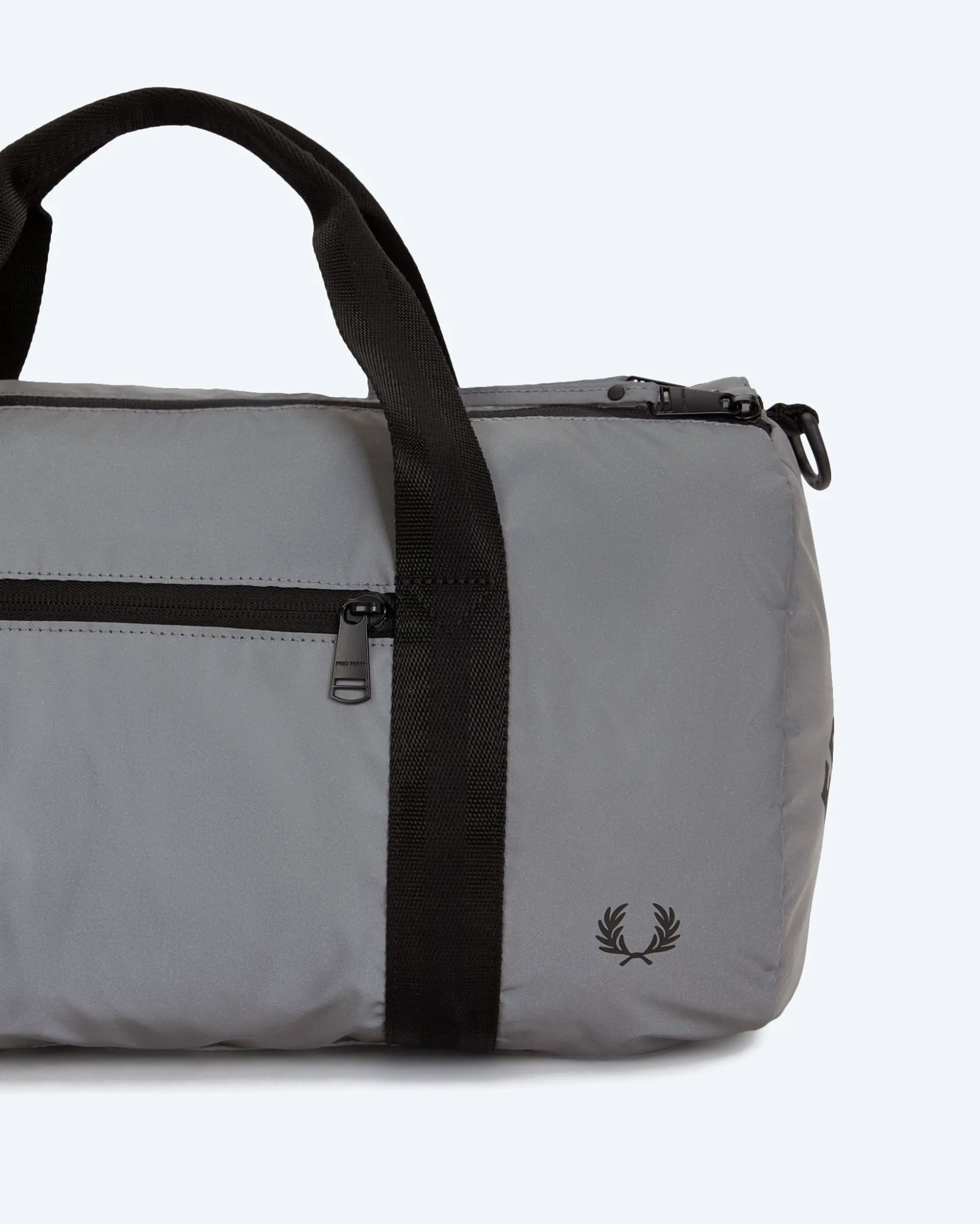 Reflective Barrel Bag Mid Grey