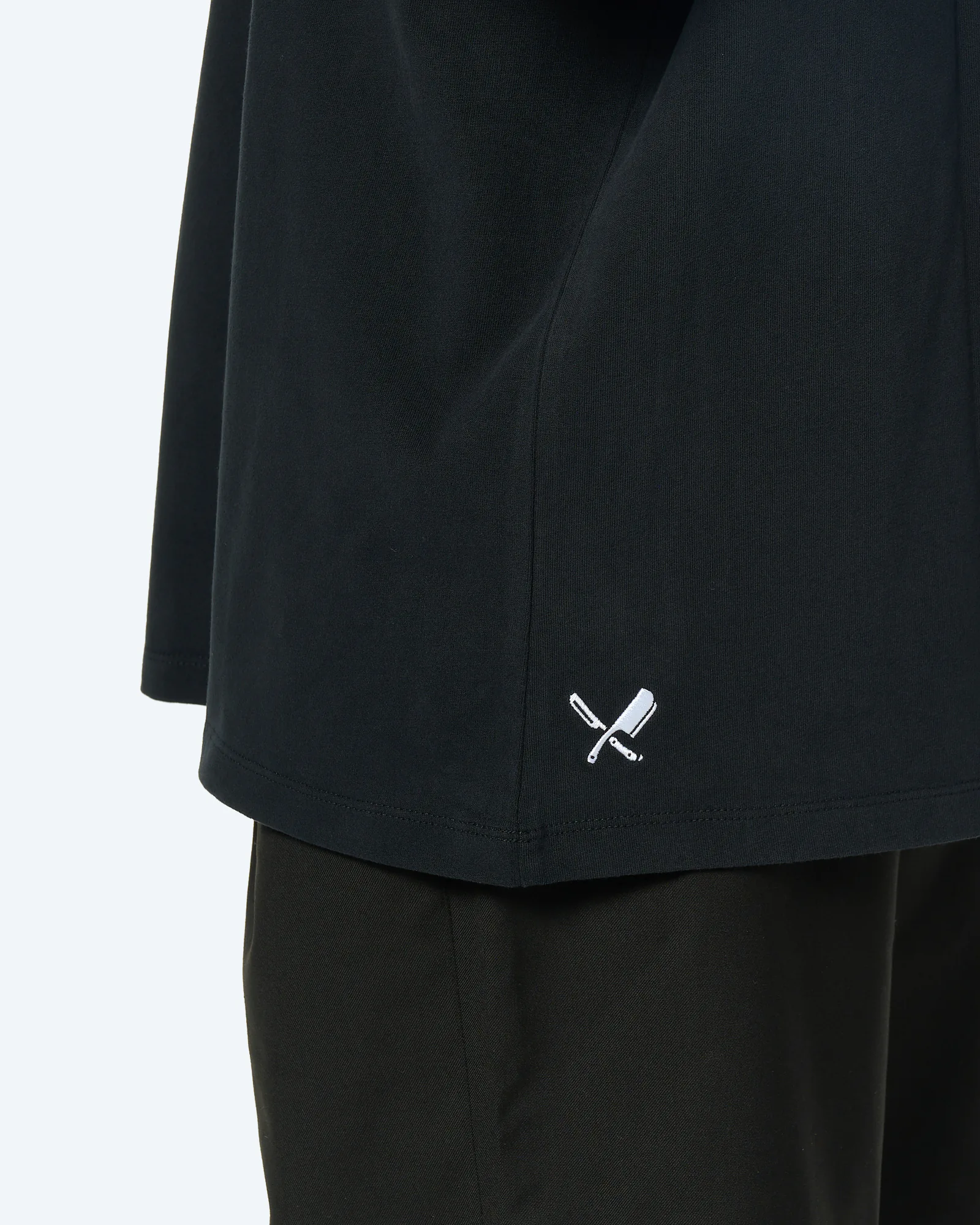 Distorted People Classic Peached Oversized T-Shirt Black