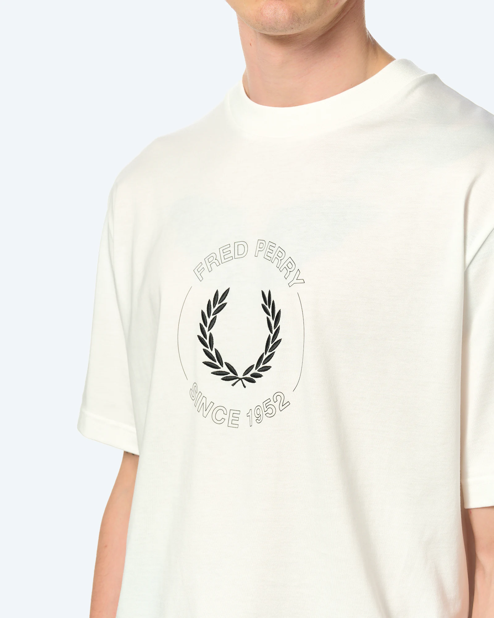 Fred Perry Circle Graphic T-Shirt White 