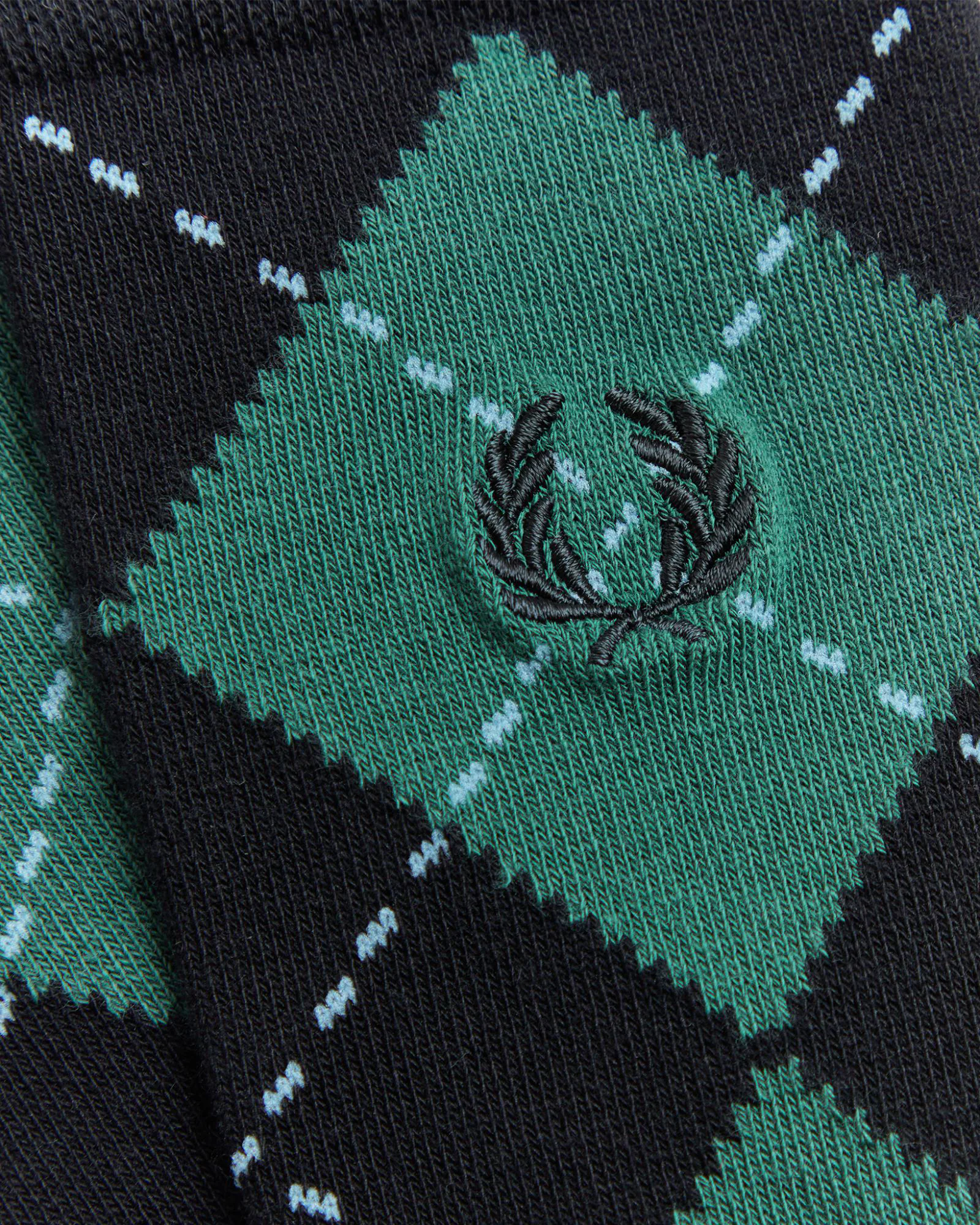 Argyle Jacquard Sock Sport Green