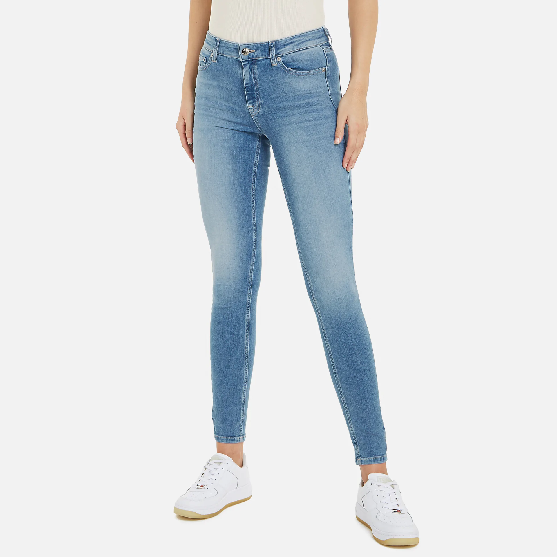 Tommy Jeans Nora Mid Waist Skinny Jeans Light Denim