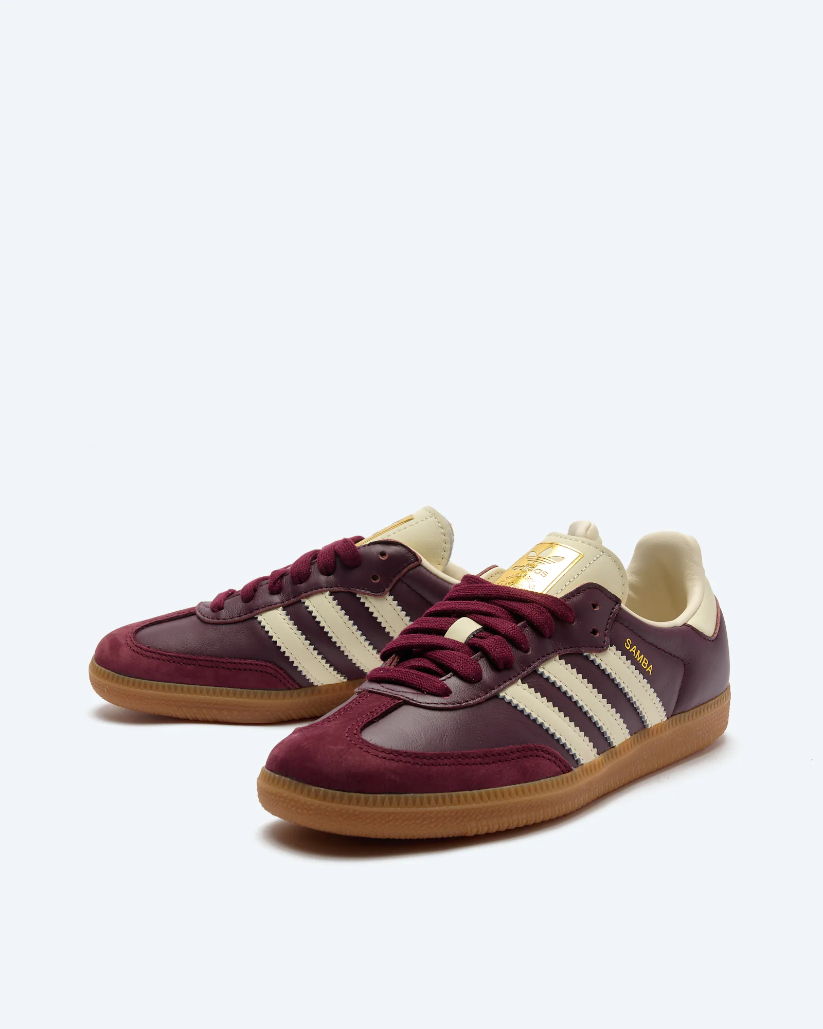 adidas Originals Samba Sneaker OG W Maroon/Cream White/Gold