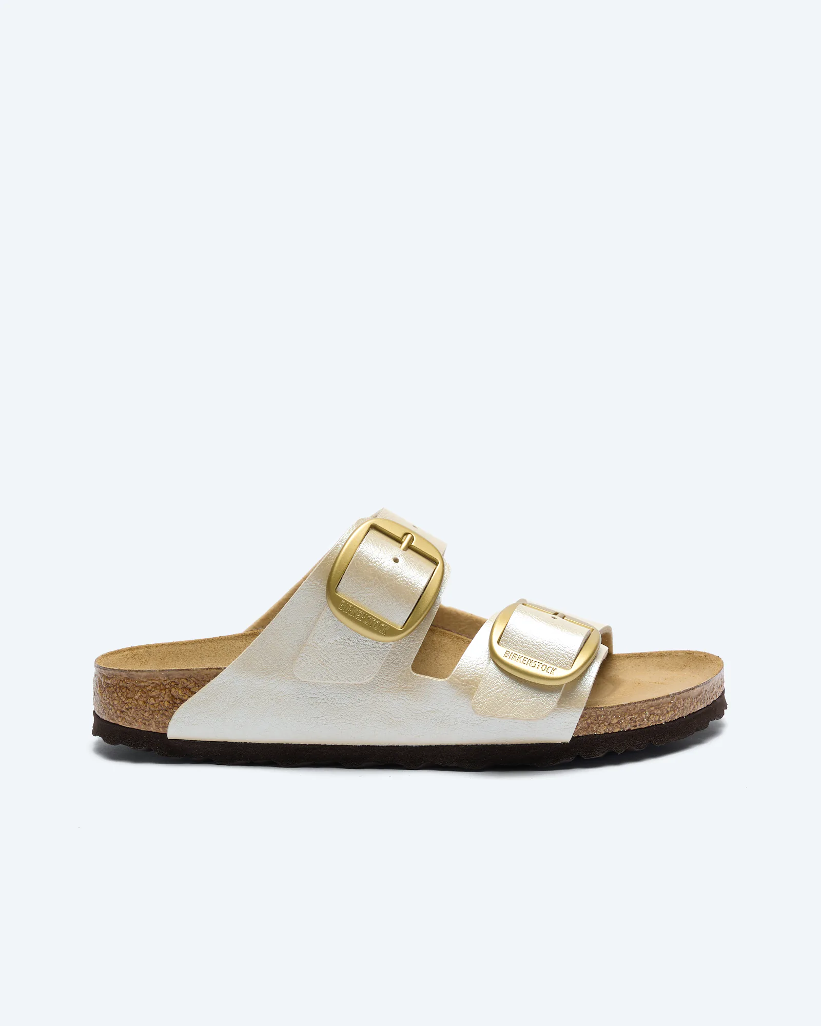 Birkenstock Arizona Big Buckle Birko-Flor Sandals Graceful Pearl White