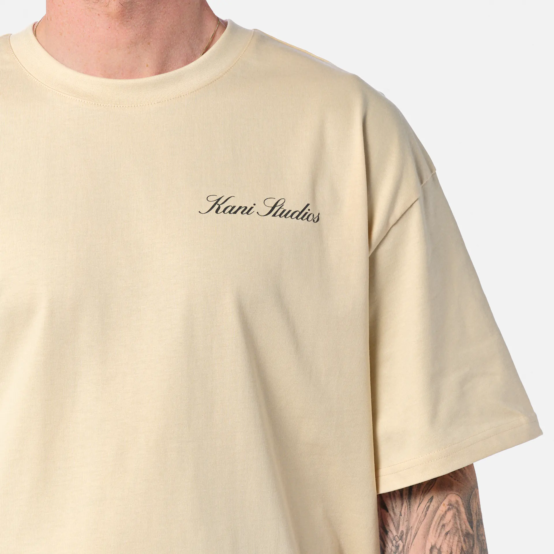 Karl Kani Music Print T-Shirt Beige
