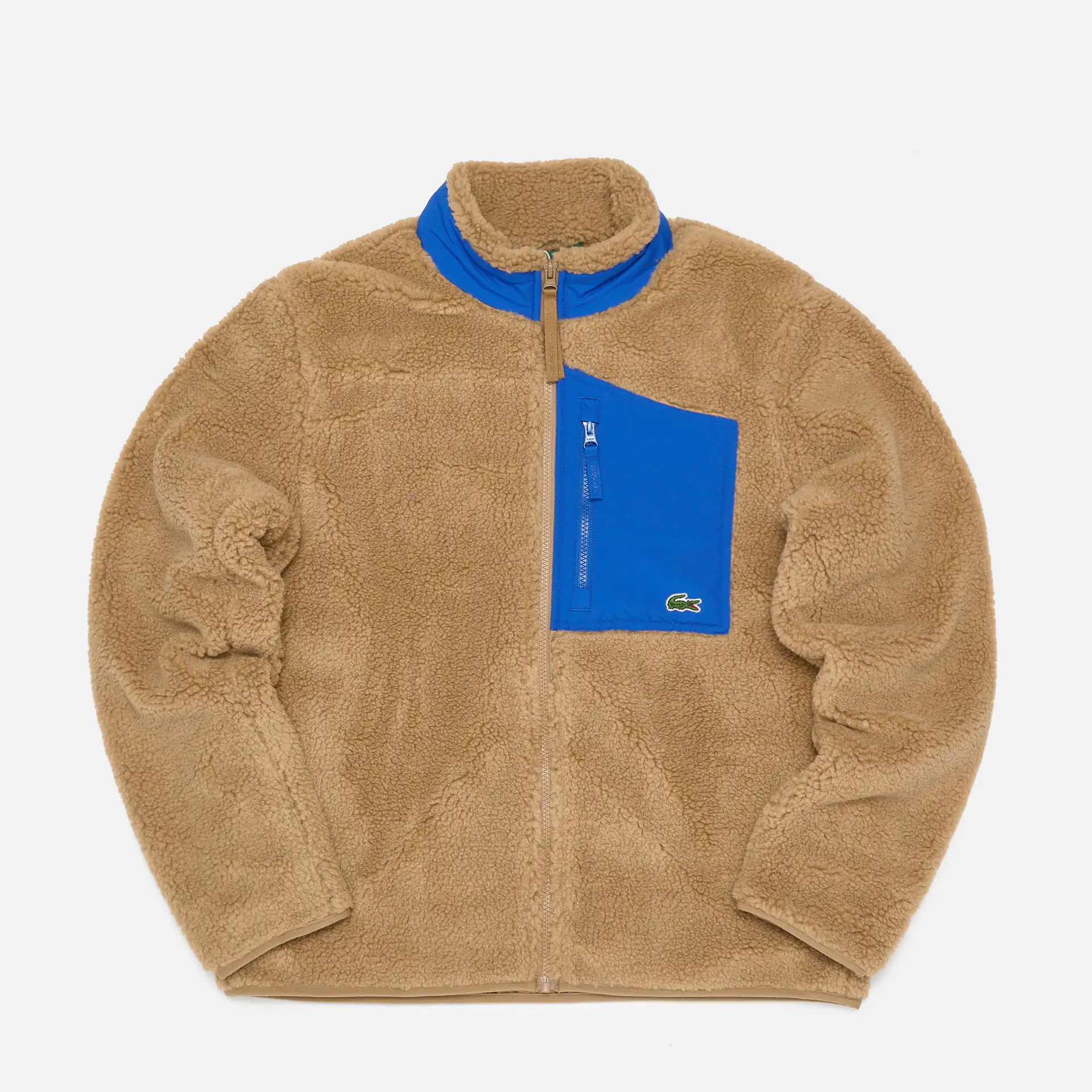 Lacoste Colorblock Fleece Jacket Cookie/Cobalt