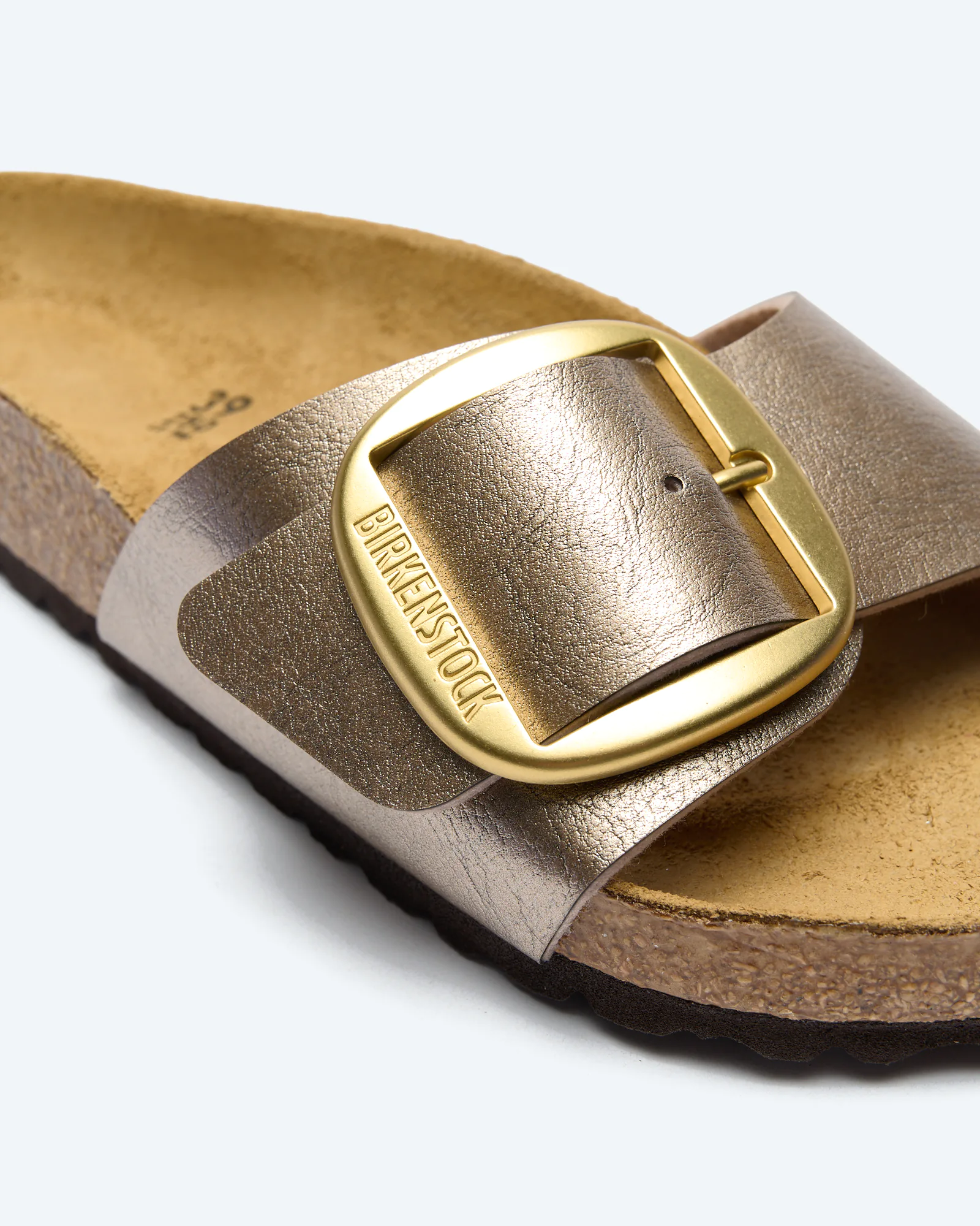 Madrid Big Buckle Birko-Flor Sandals Graceful Taupe