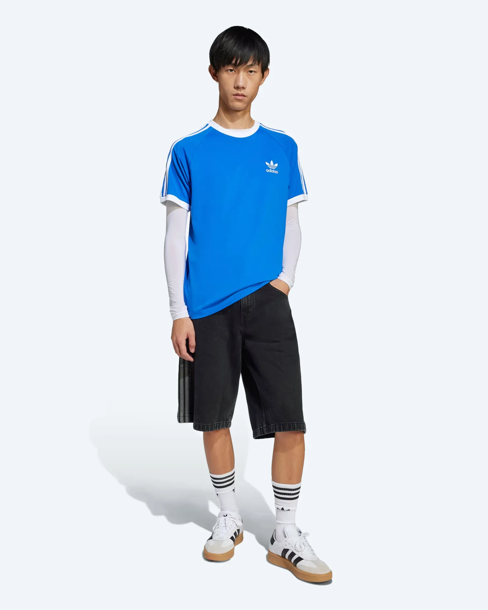 adidas Originals 3-Stripes T-Shirt Blue
