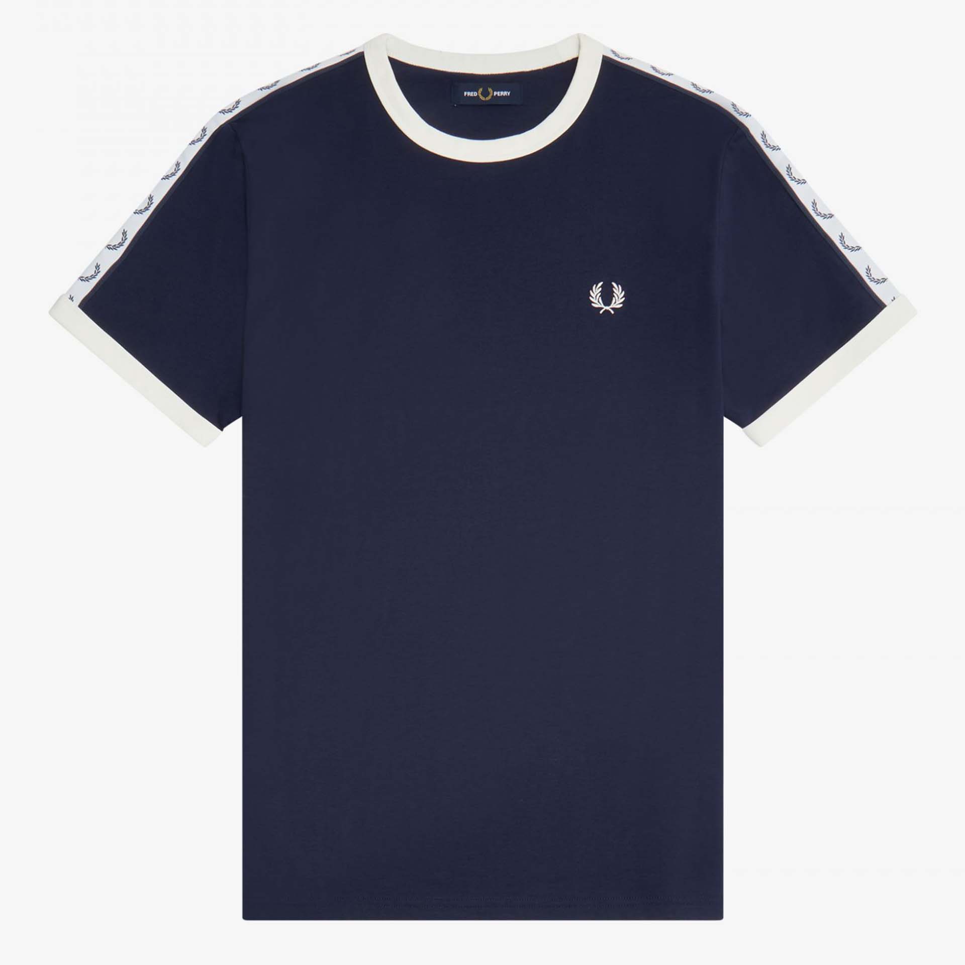 Fred Perry Taped Ringer T-Shirt Carbon Blue