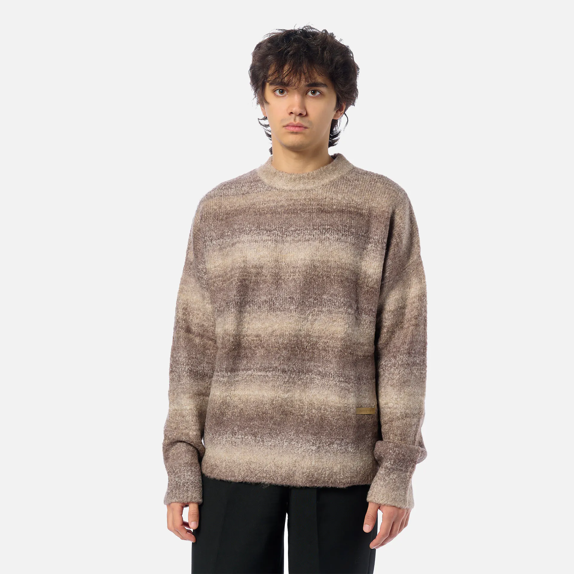 Prohibited Gradient Knit Sweater Grey