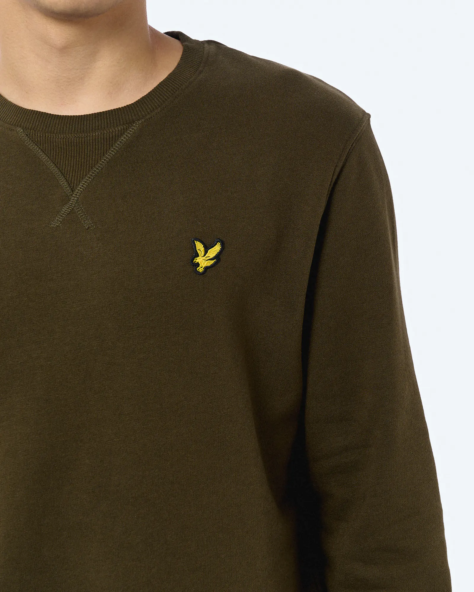 Lyle & Scott Crew Neck Sweatshirt Olive Lyle & Scott Crew Neck Sweatshirt Olive