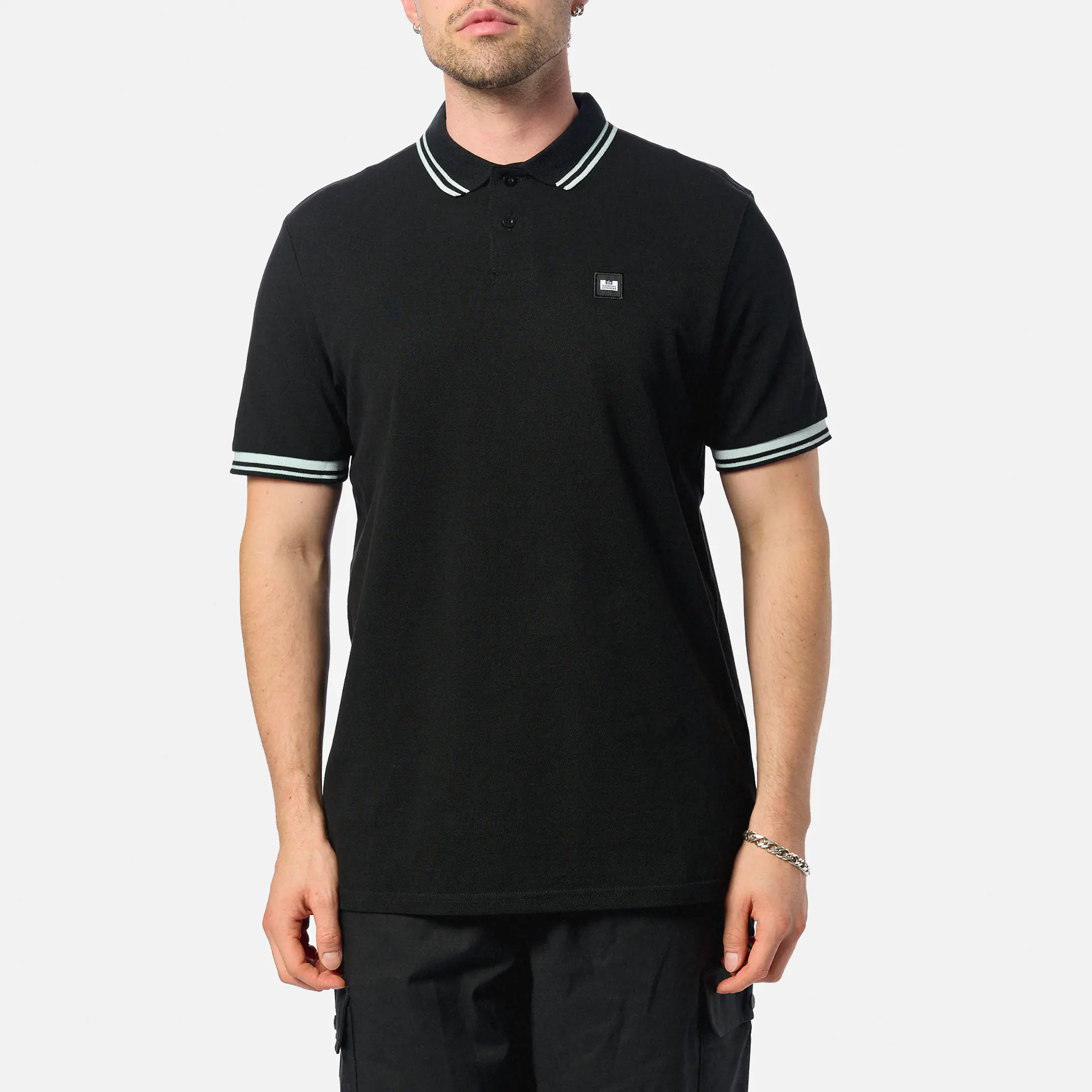 Weekend Offender Levanto Polo Shirt Black/Sea Spray Blue
