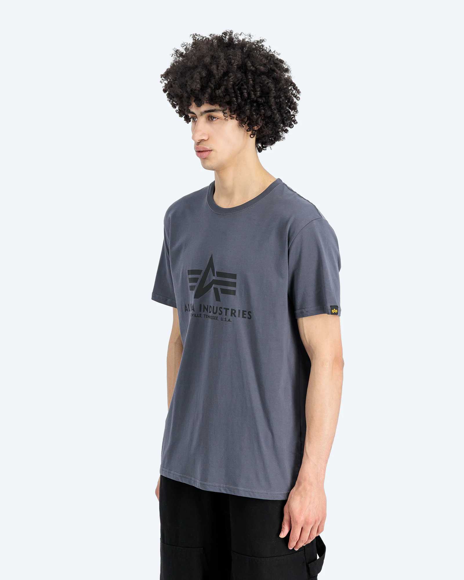 Basic T-Shirt Grey Black/Black