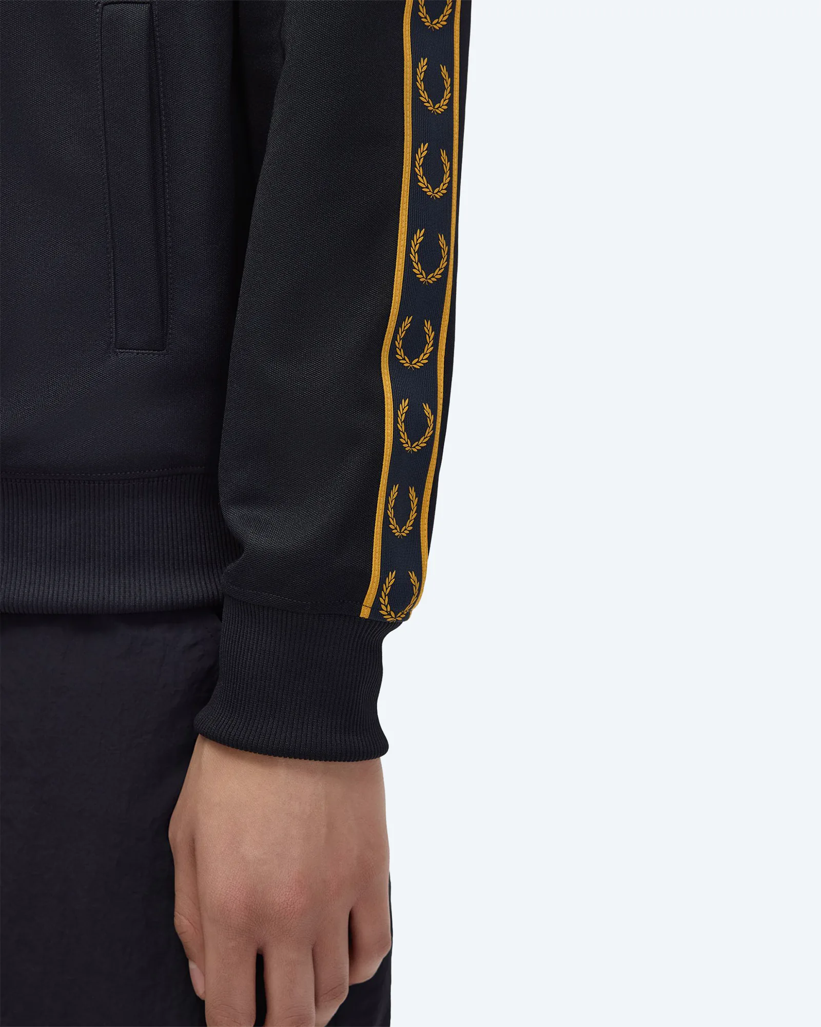 Contrast Tape Track Jacket Navy