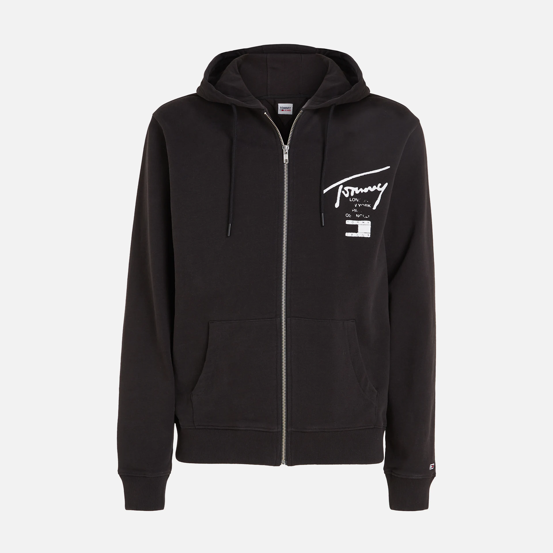 Tommy Jeans Tommy Spray Paint Zip-Hoodie Black