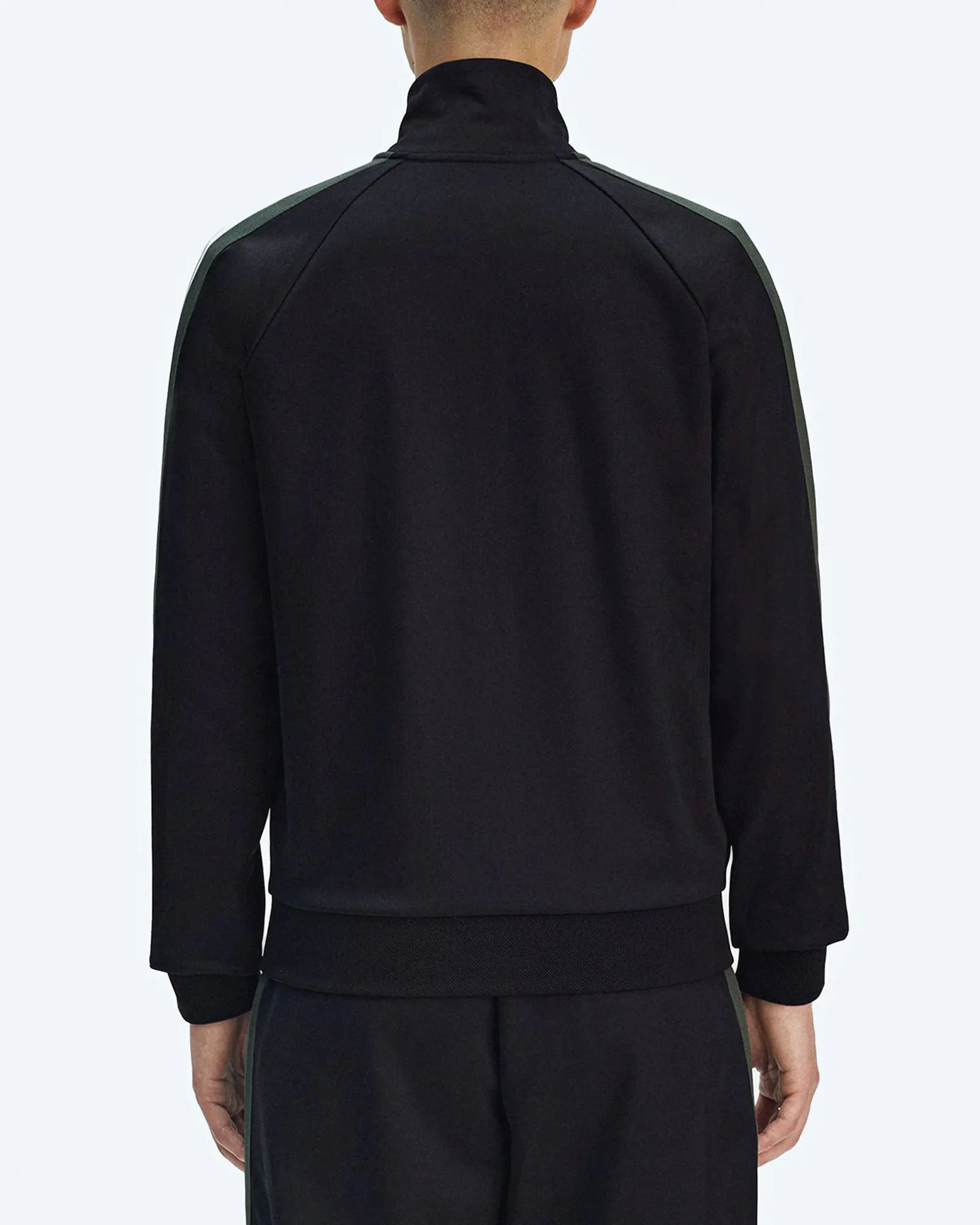 Fred Perry Two Colour Tape Track Jacket Black 