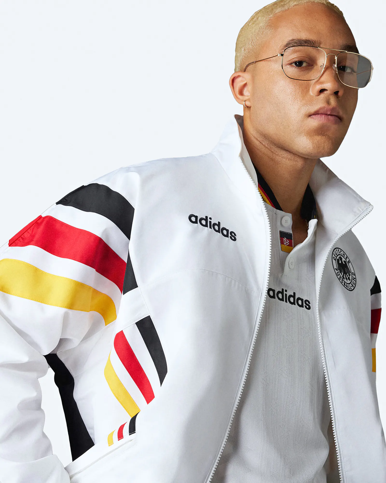 adidas DFB 1996 Woven Track Jacket White/Black adidas DFB 1996 Woven Track Jacket White/Black