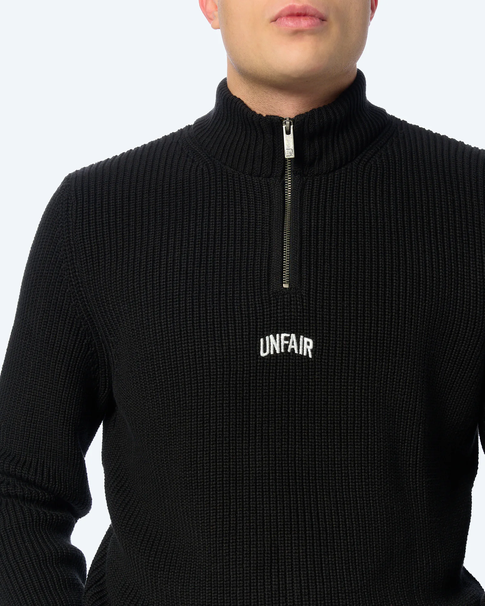 Unfair Athletics Heavy Knitted Halfzip Black