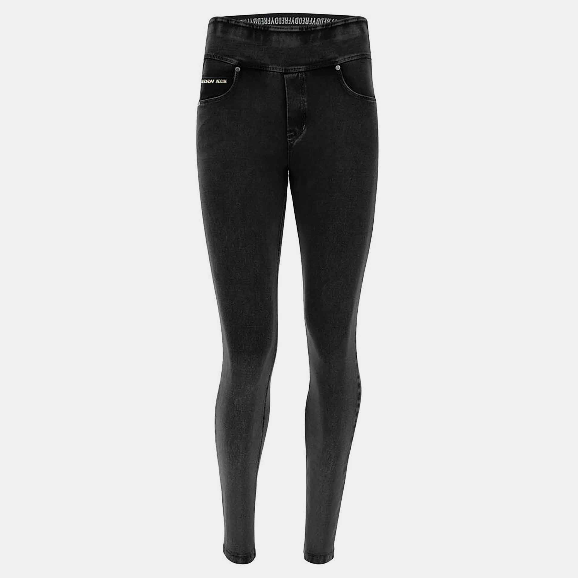 Freddy N.O.W. Yoga Medium Waist Skinny Pant Black Seams/Black