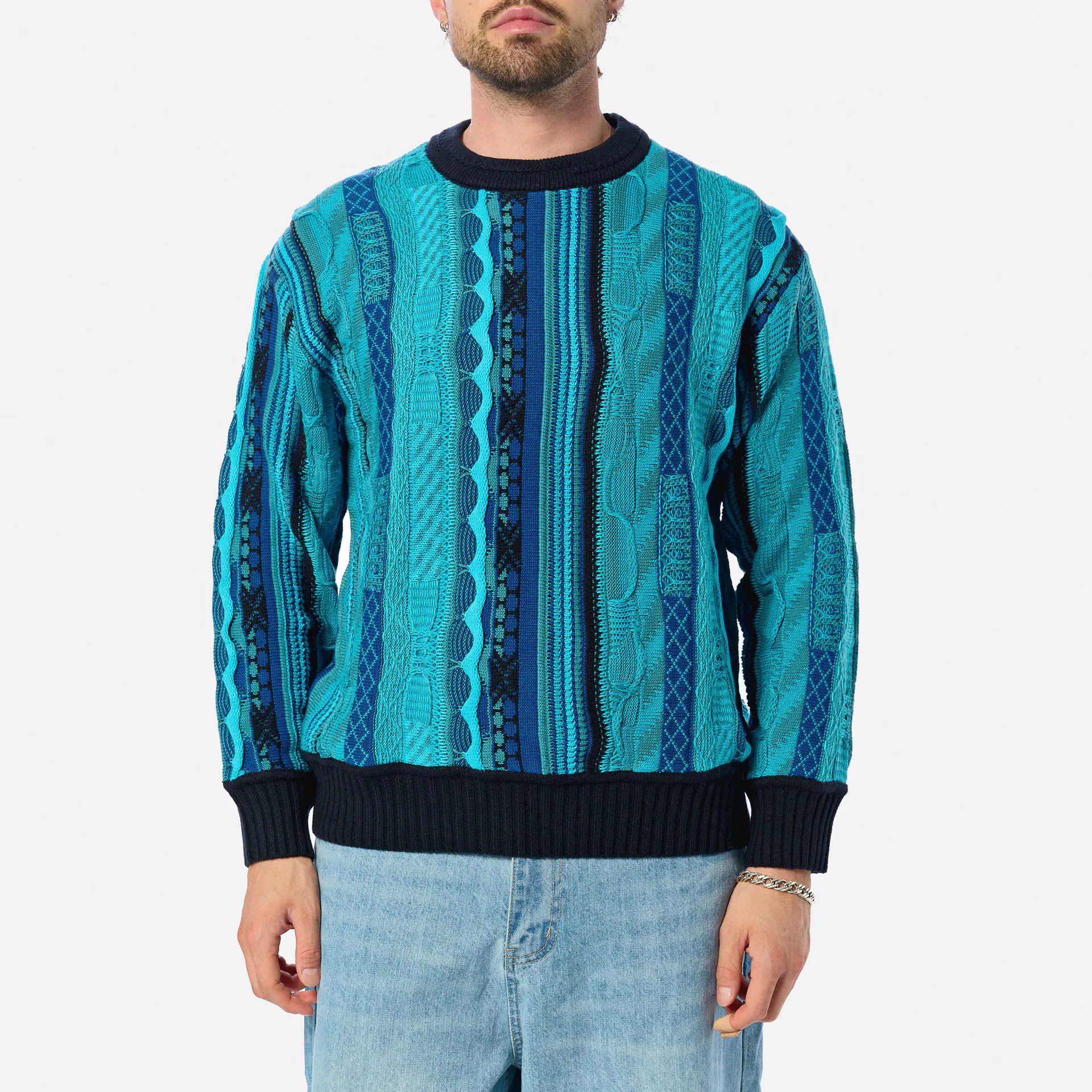 Colucci Crewneck Sweater Blue Multi