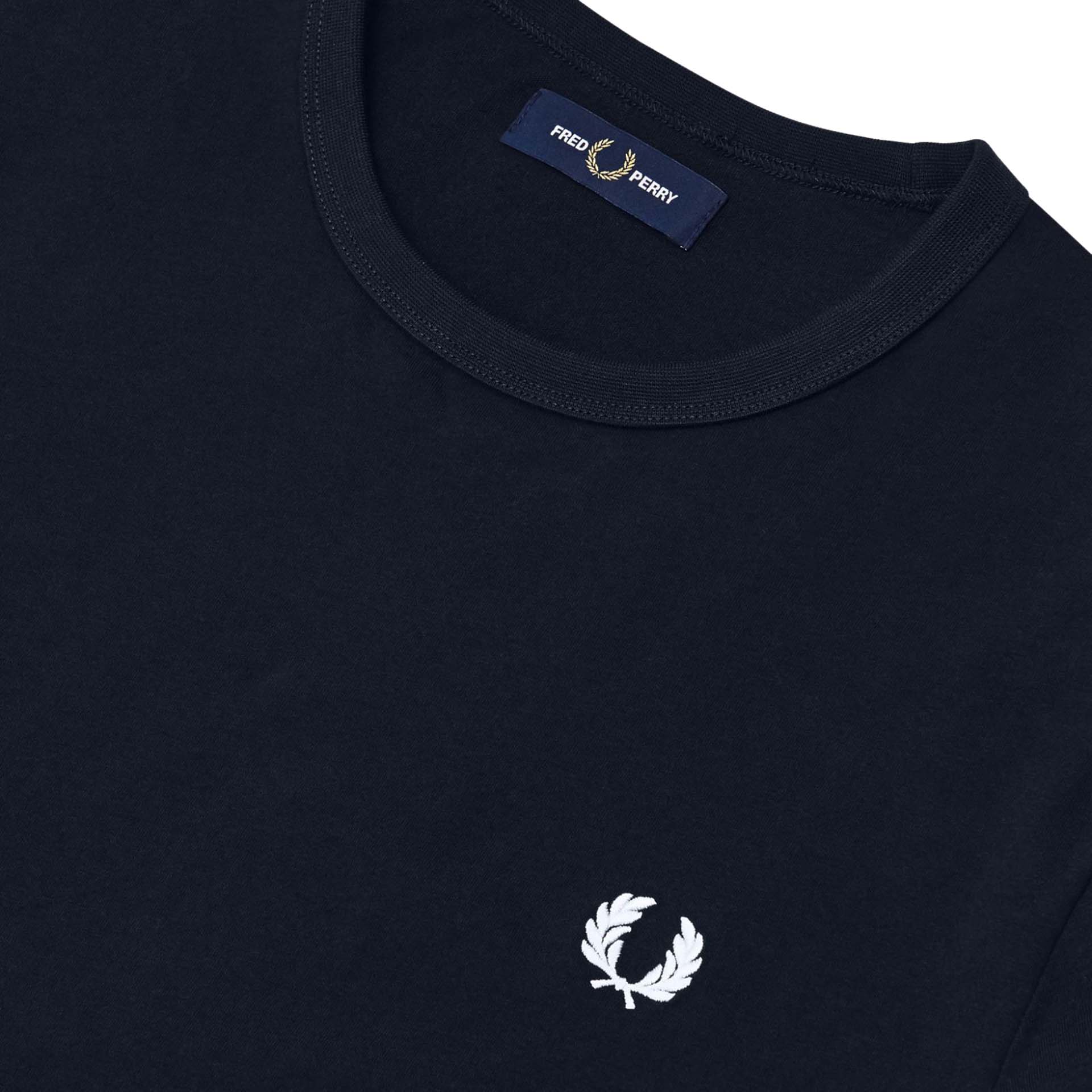Fred Perry Ringer T-Shirt Navy