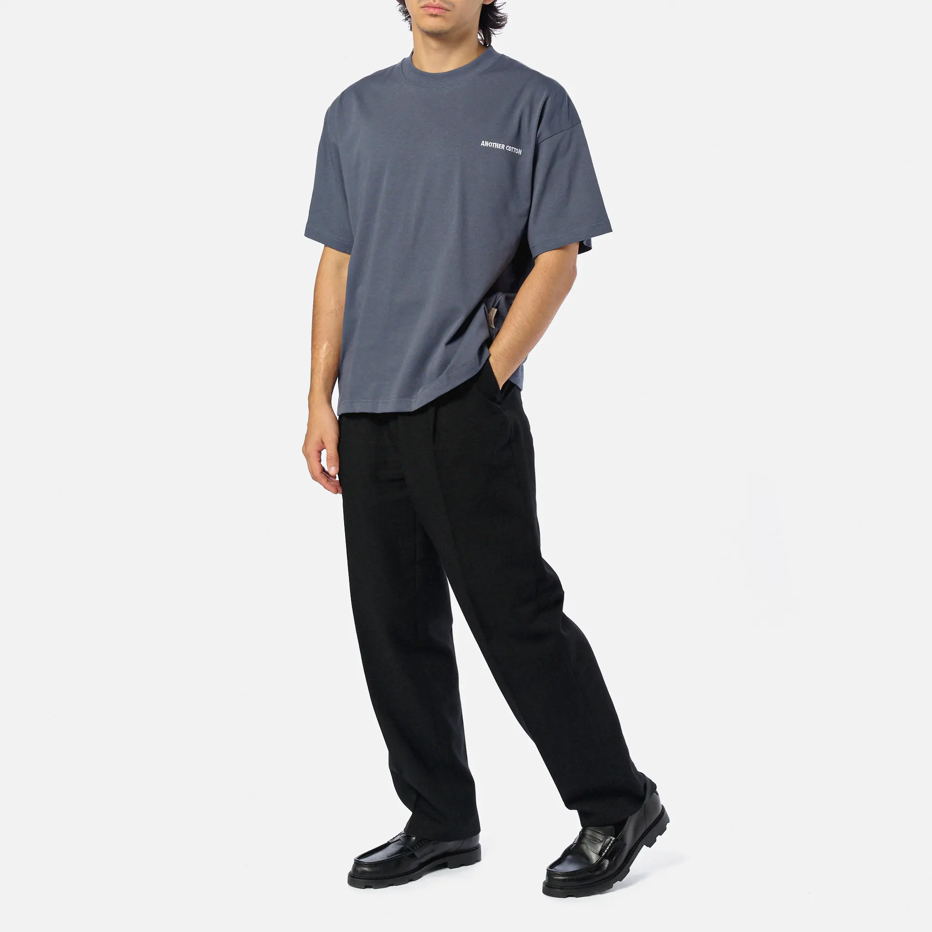 Another Cotton Always Late T-Shirt Blue