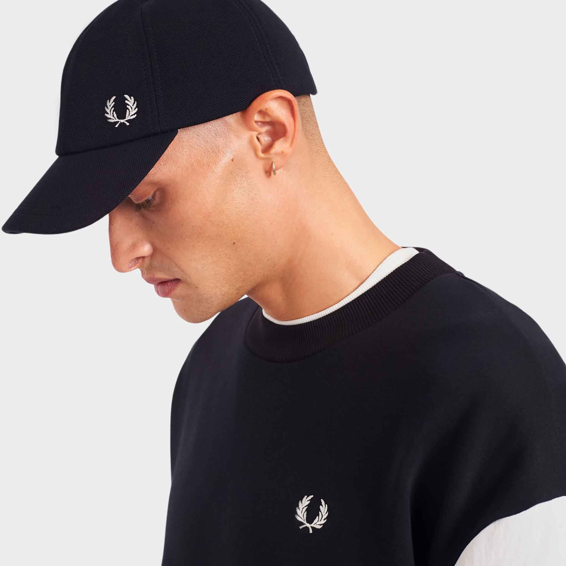 Fred Perry Pique Classic Cap Black