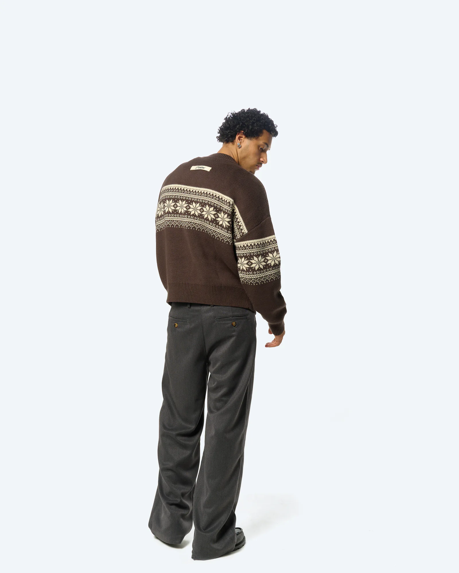 Nordic Knit Sweater Brown