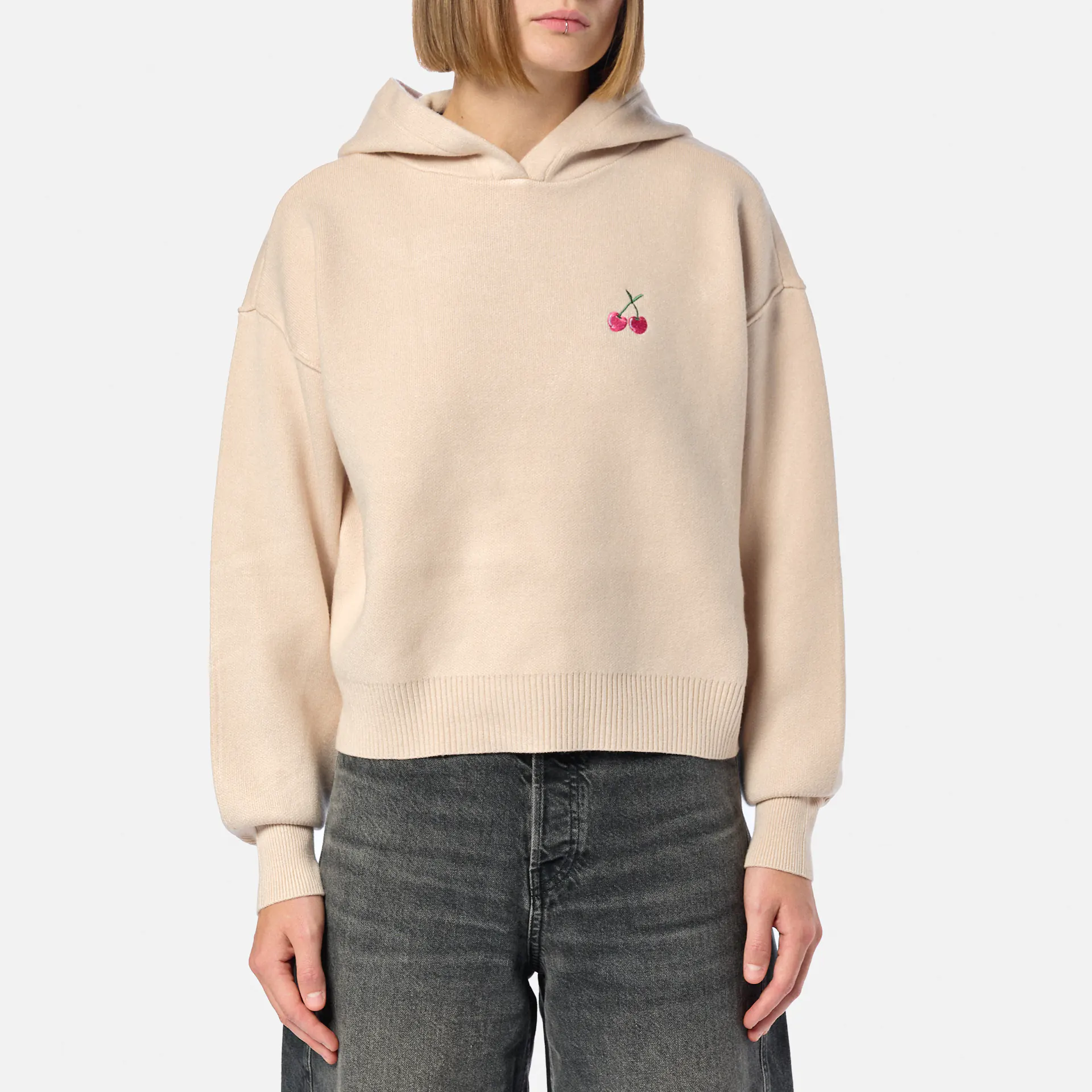 Kleinigkeit Scarknit Johannson Hoodie Beige