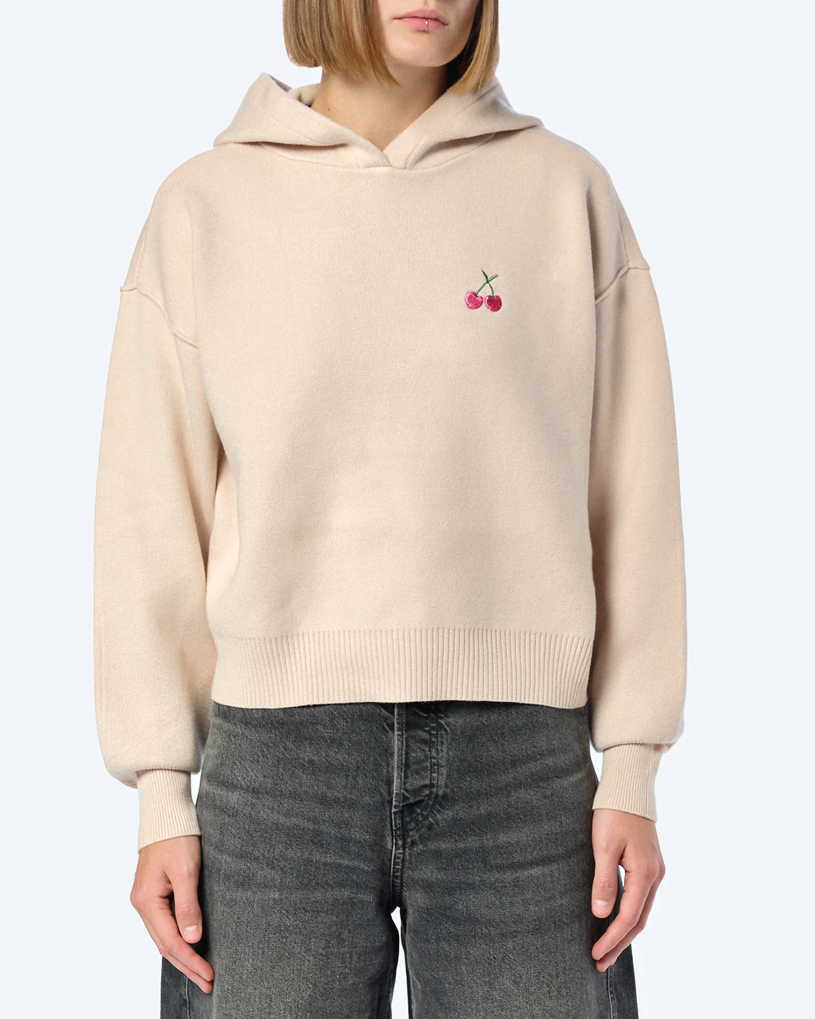 Kleinigkeit Scarknit Johannson Hoodie Beige Kleinigkeit Scarknit Johannson Hoodie Beige