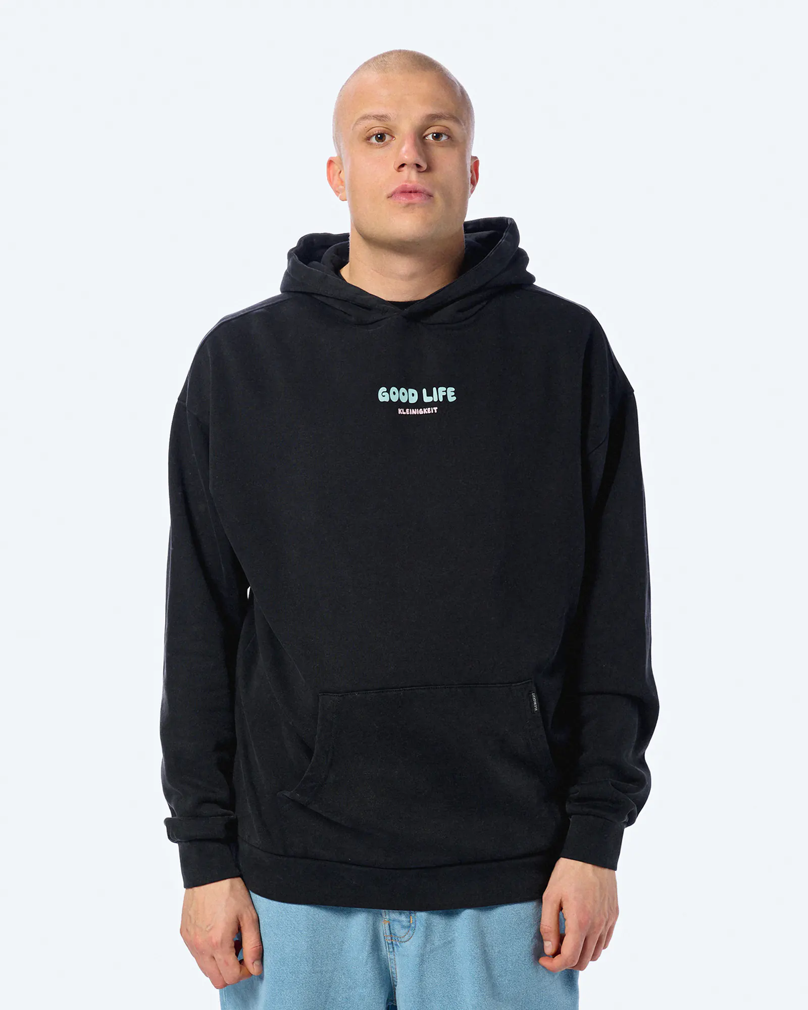 Kleinigkeit Good Life Beach Hoodie Black Dyed