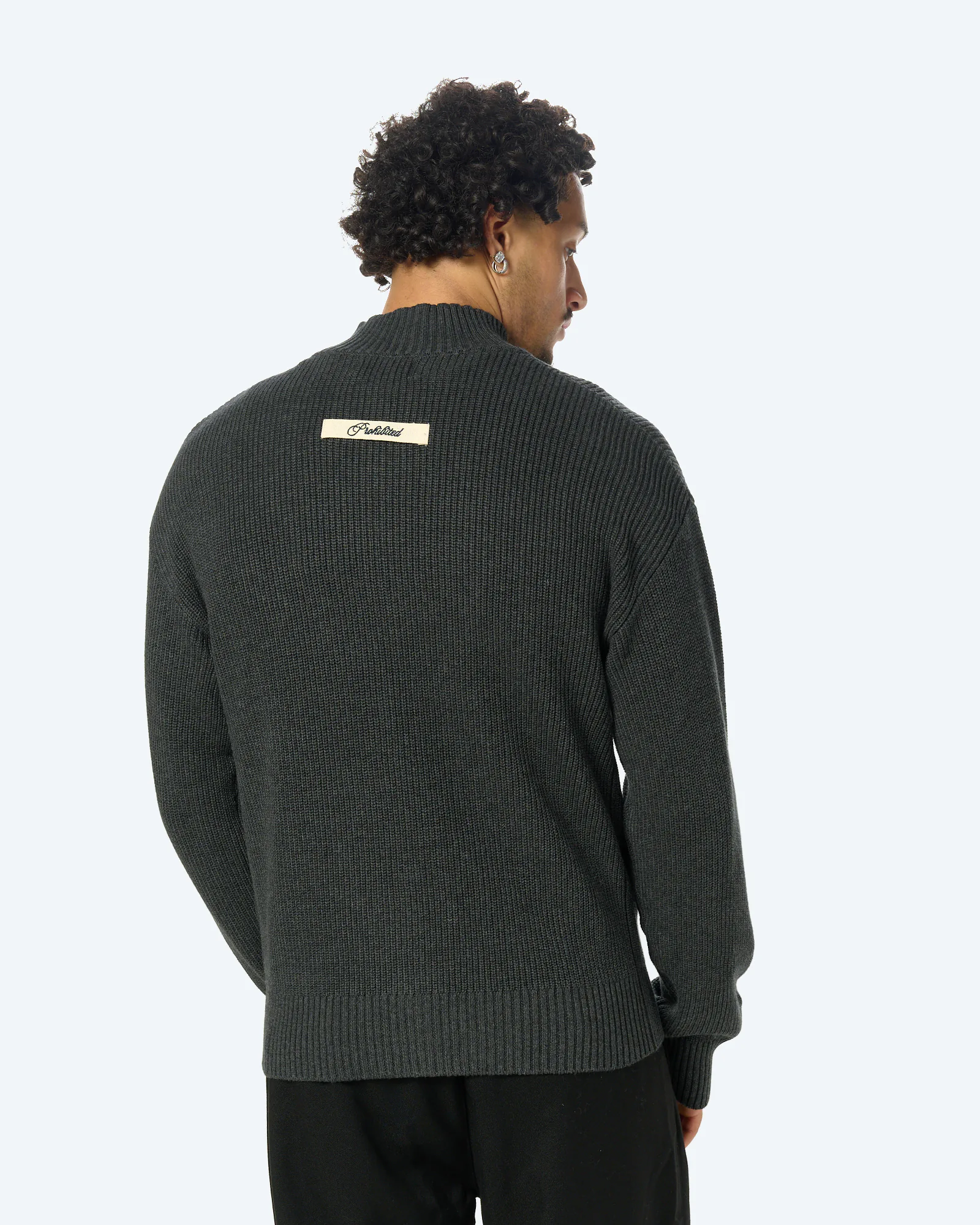 Campus Knit Jacket Dark Grey