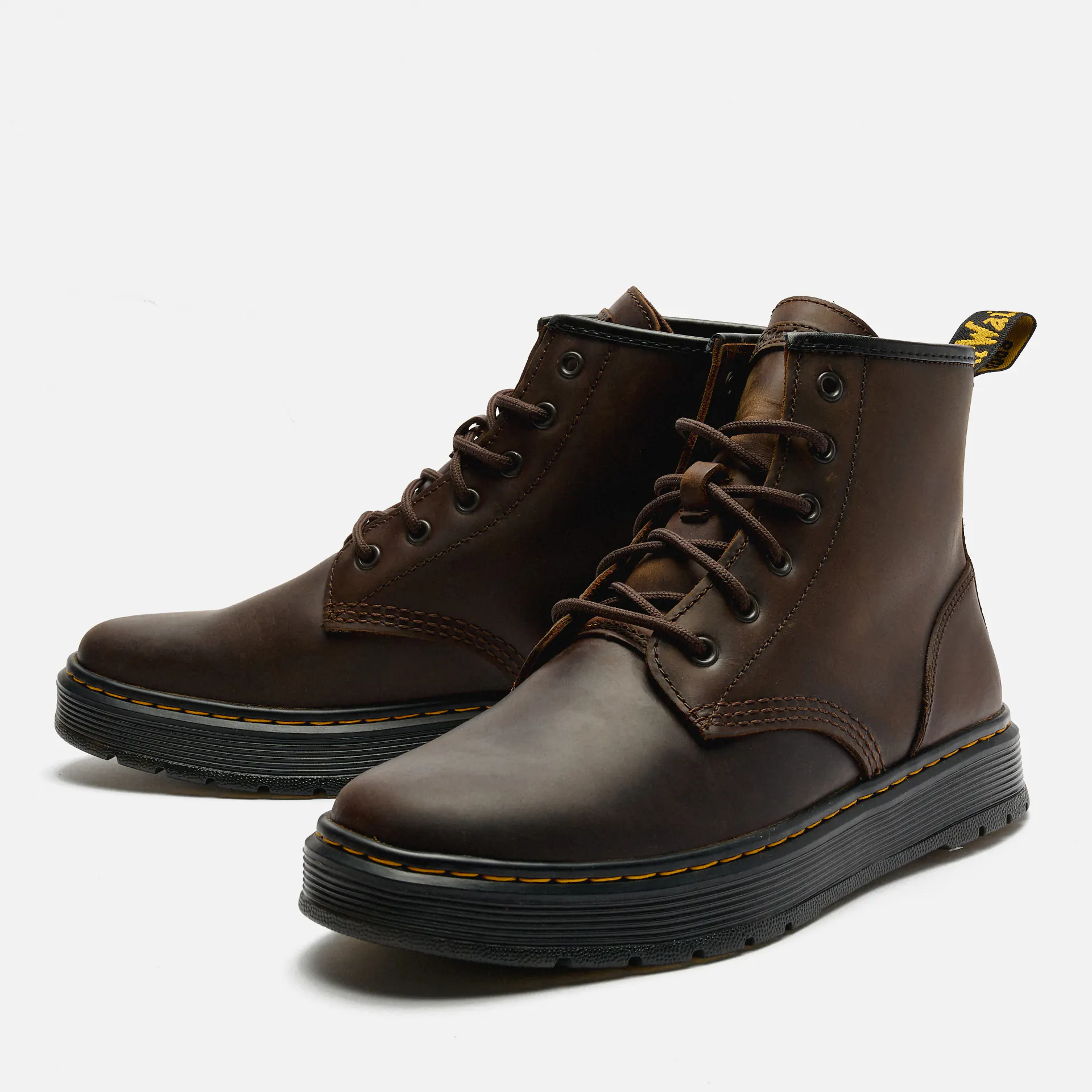 Dr. Martens Brookline Chukka Lusso Boots Dark Brown