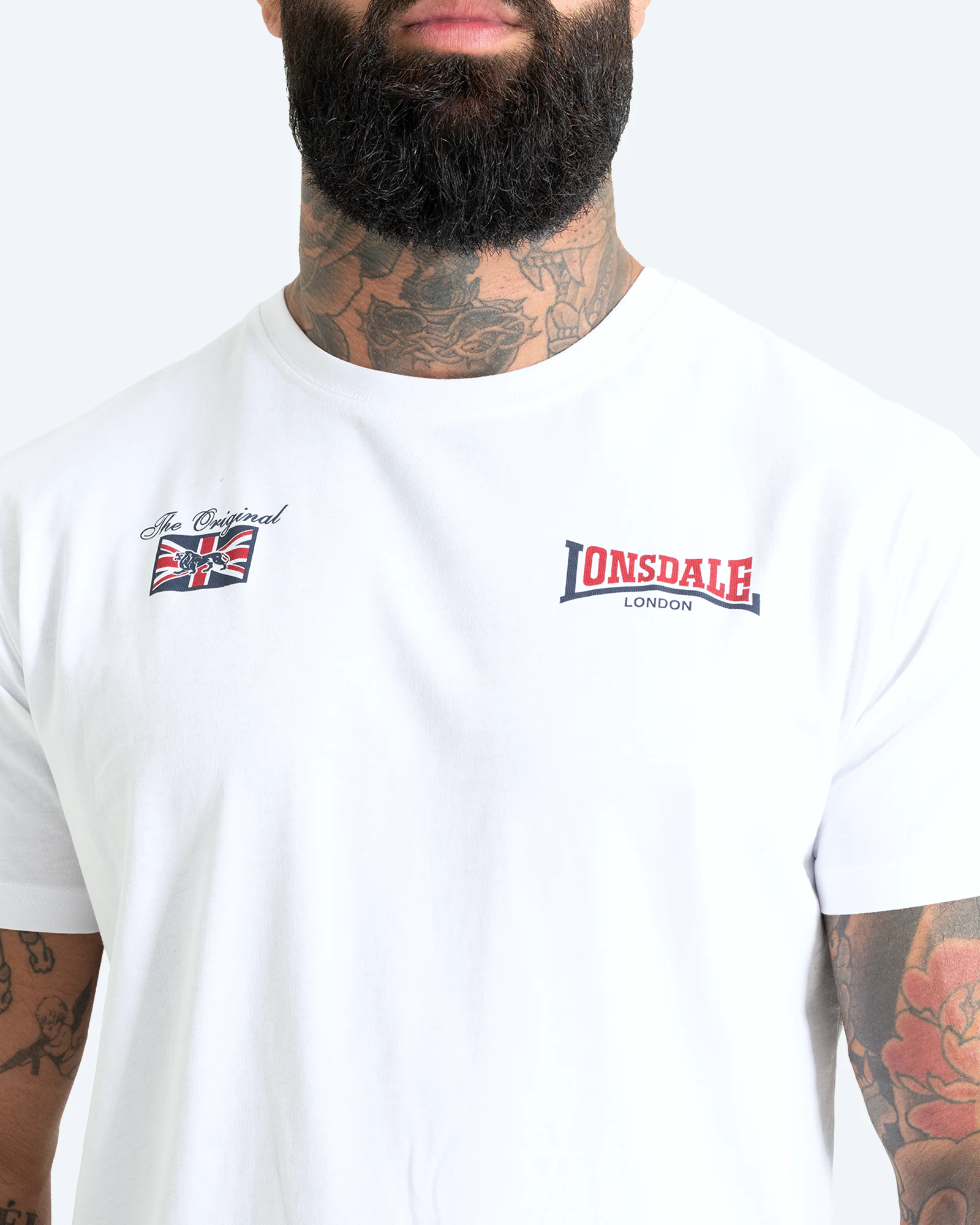 Wanstead T-Shirt White/Dark Navy/Dark Red