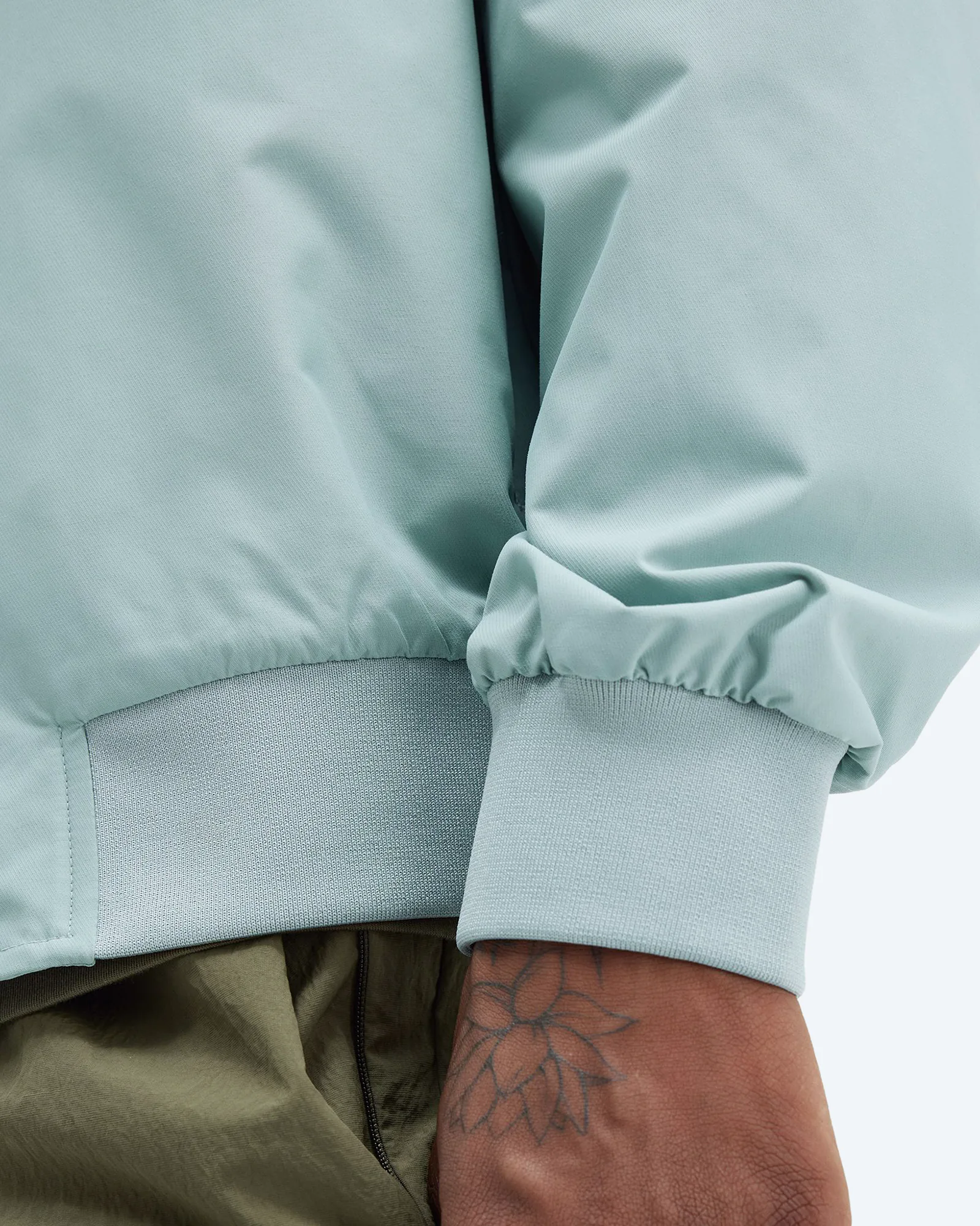 Fred Perry Brentham Jacket Silver Blue