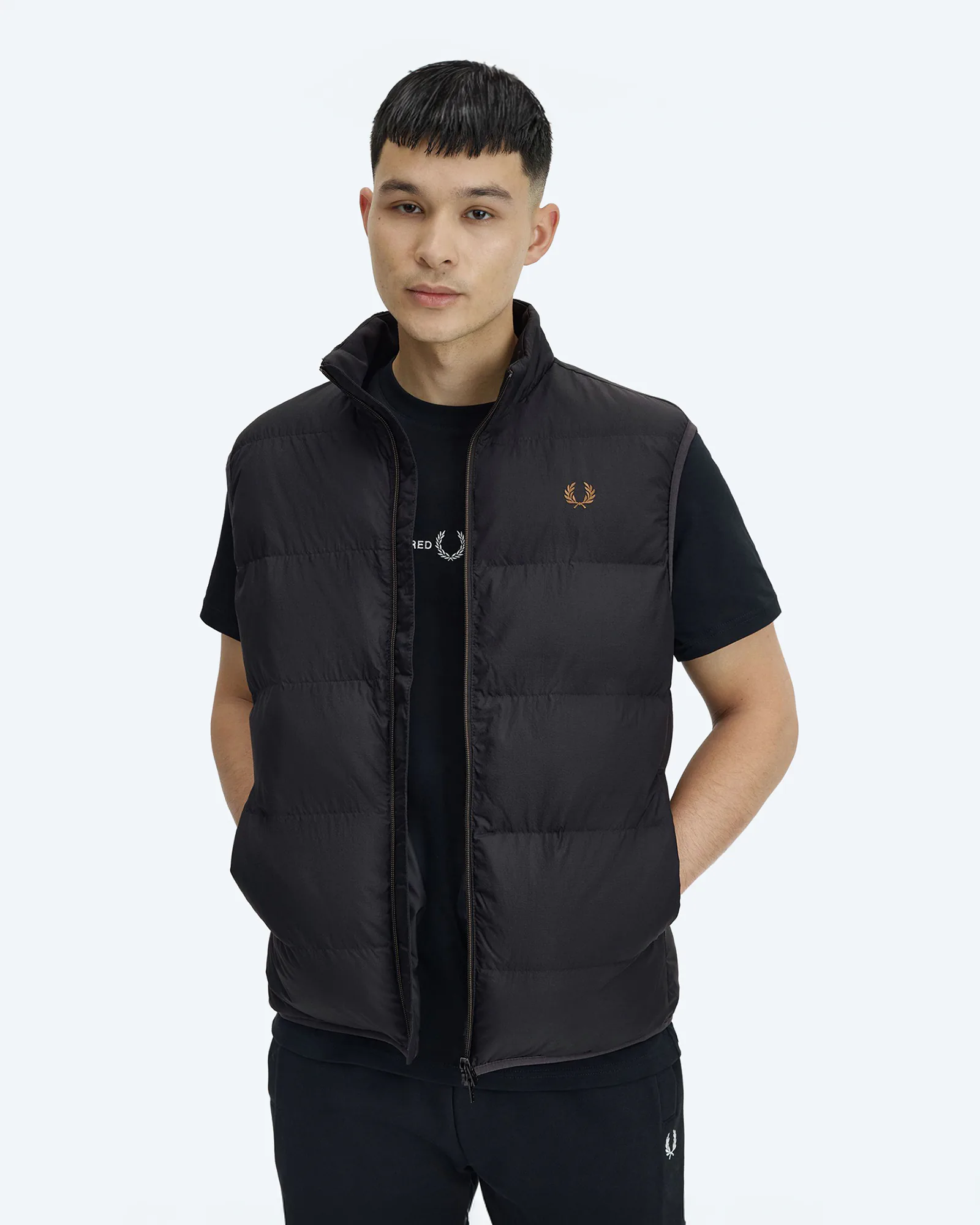 Fred Perry Insulated Gilet Black