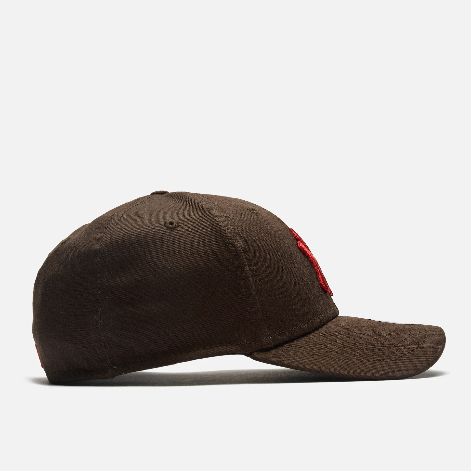 New Era MLB NY Yankees League Essential 39Thirty Stretch Fit Cap Brown/Red