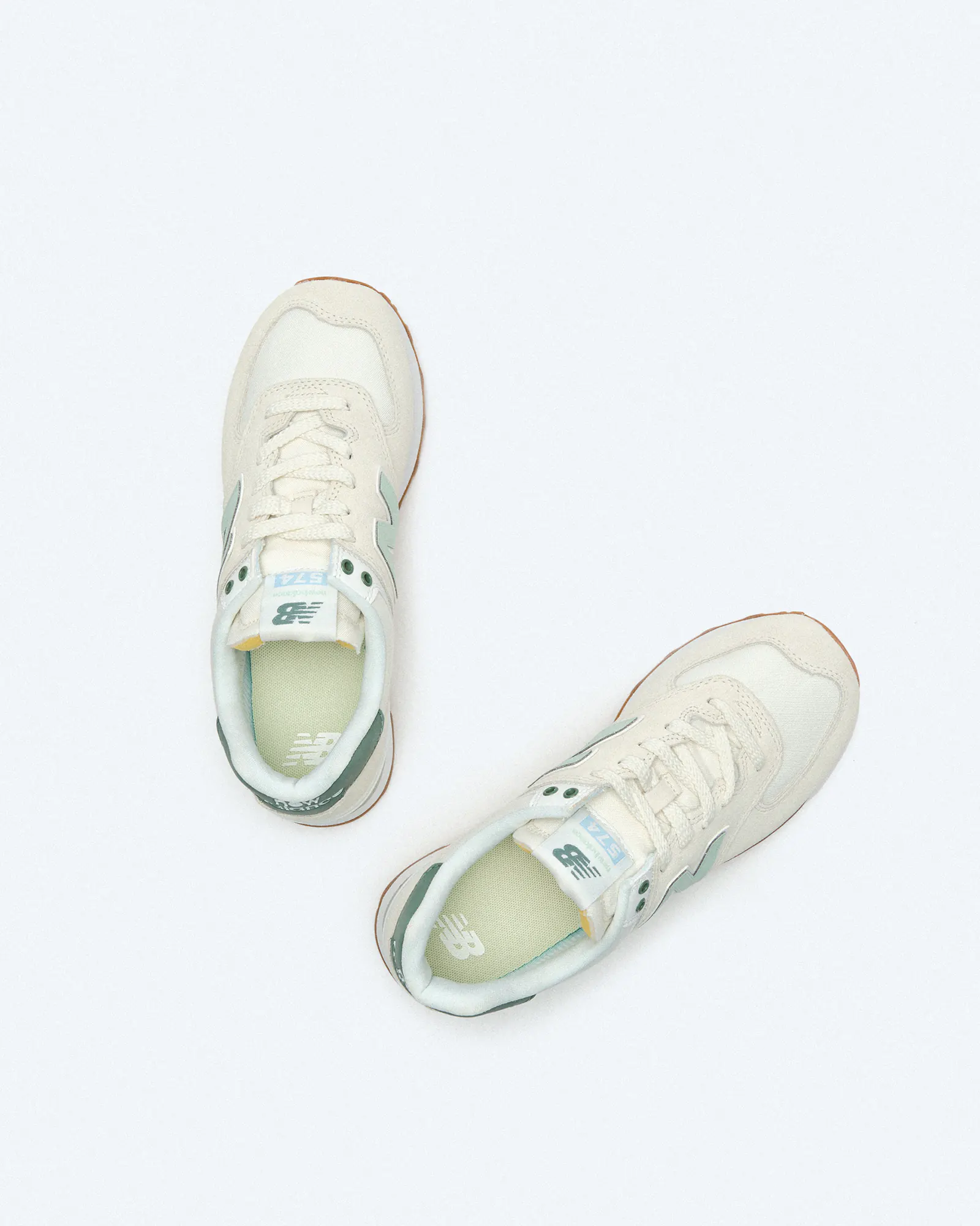 New Balance WL574 Classics Sneaker Sea Salt/Spruce New Balance WL574 Classics Sneaker Sea Salt/Spruce