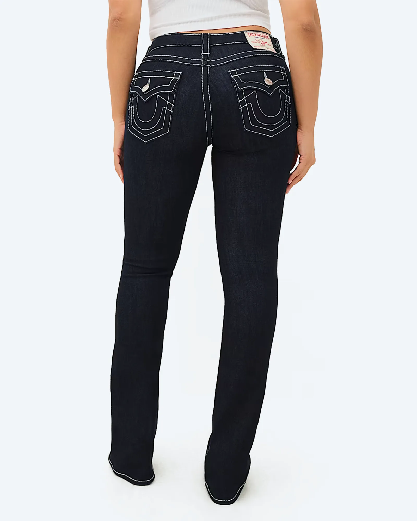 BECCA Mid Rise Boot Cut Flap Big T Flap Body Rinse